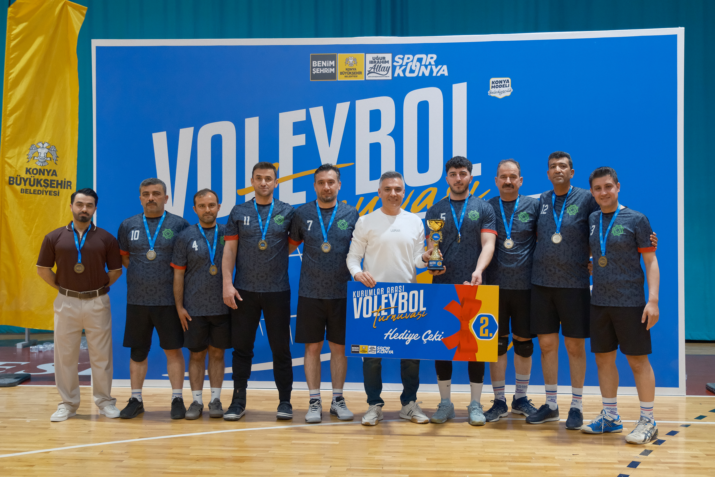 KONYA BÜYÜKŞEHİR KURUMLAR ARASI VOLEYBOL TURNUVASI TAMAMLANDI
