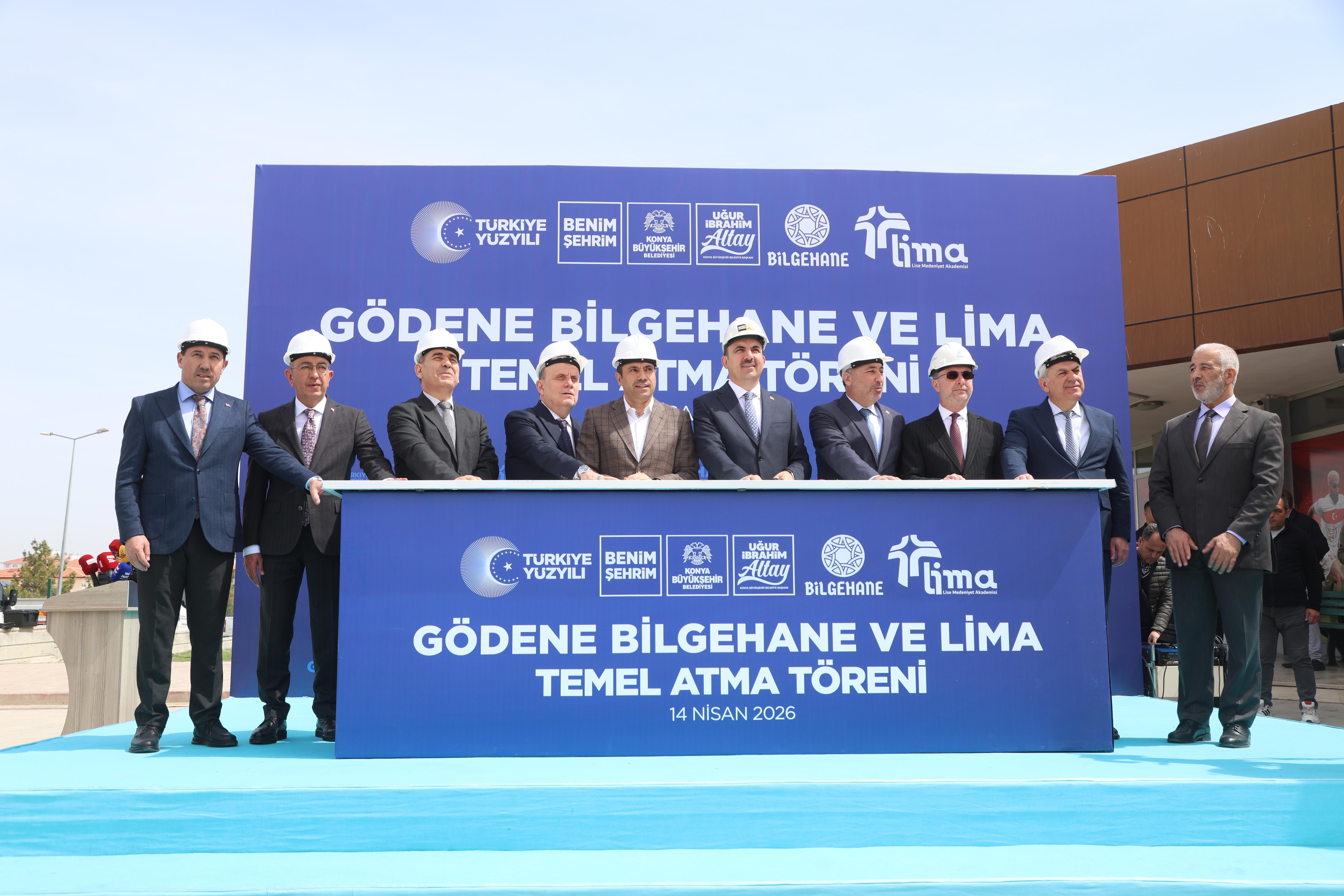 KONYA BÜYÜKŞEHİR’İN GÖDENE’YE KAZANDIRACAĞI BİLGEHANE, LİMA VE KÜTÜPHANE BİNASININ TEMELİ ATILDI