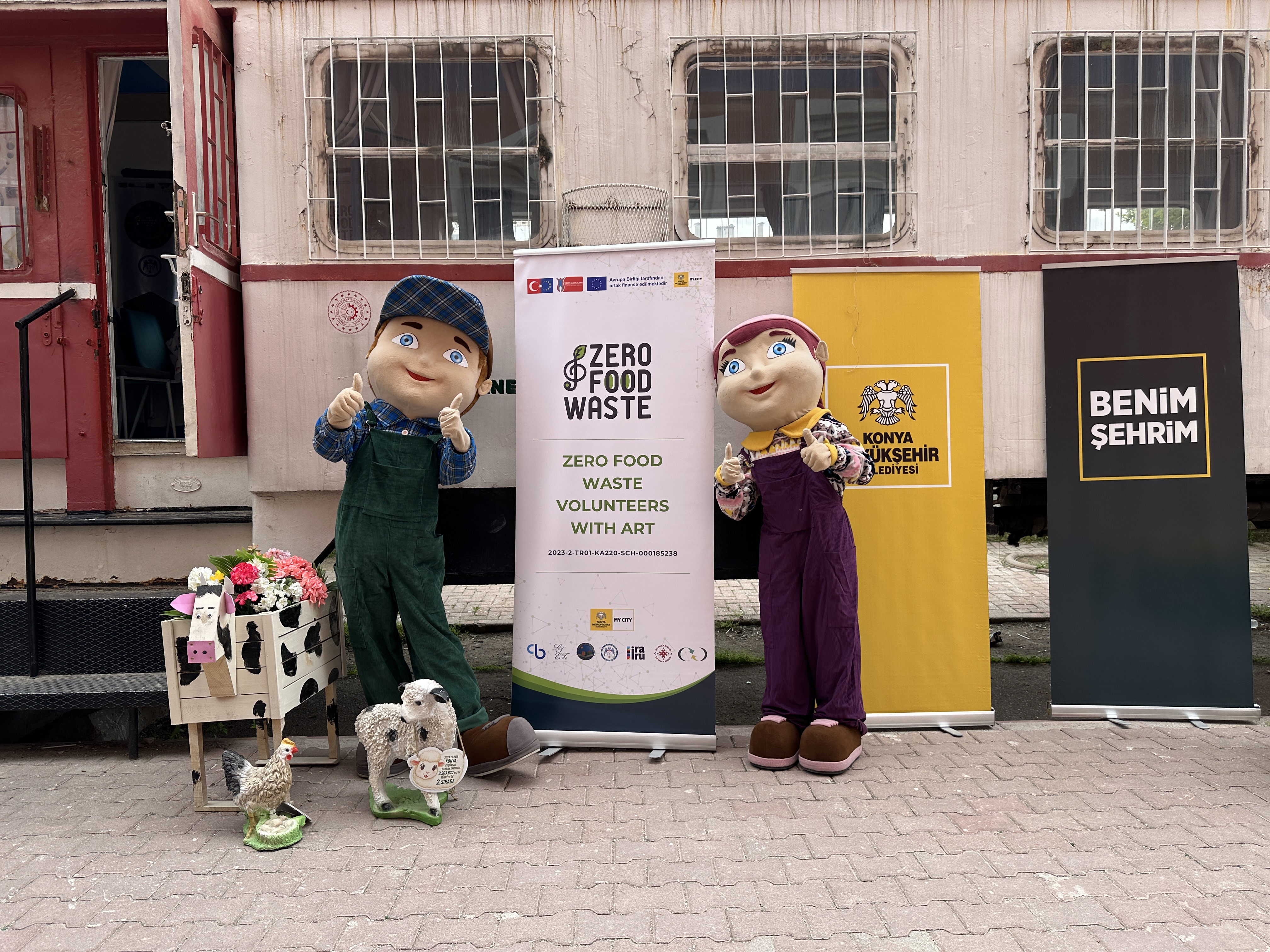 KONYA BÜYÜKŞEHİR, “ZERO FOOD WASTE VOLUNTEERS WİTH ART PROJESİ” İLE GIDA İSRAFINA DİKKAT ÇEKTİ