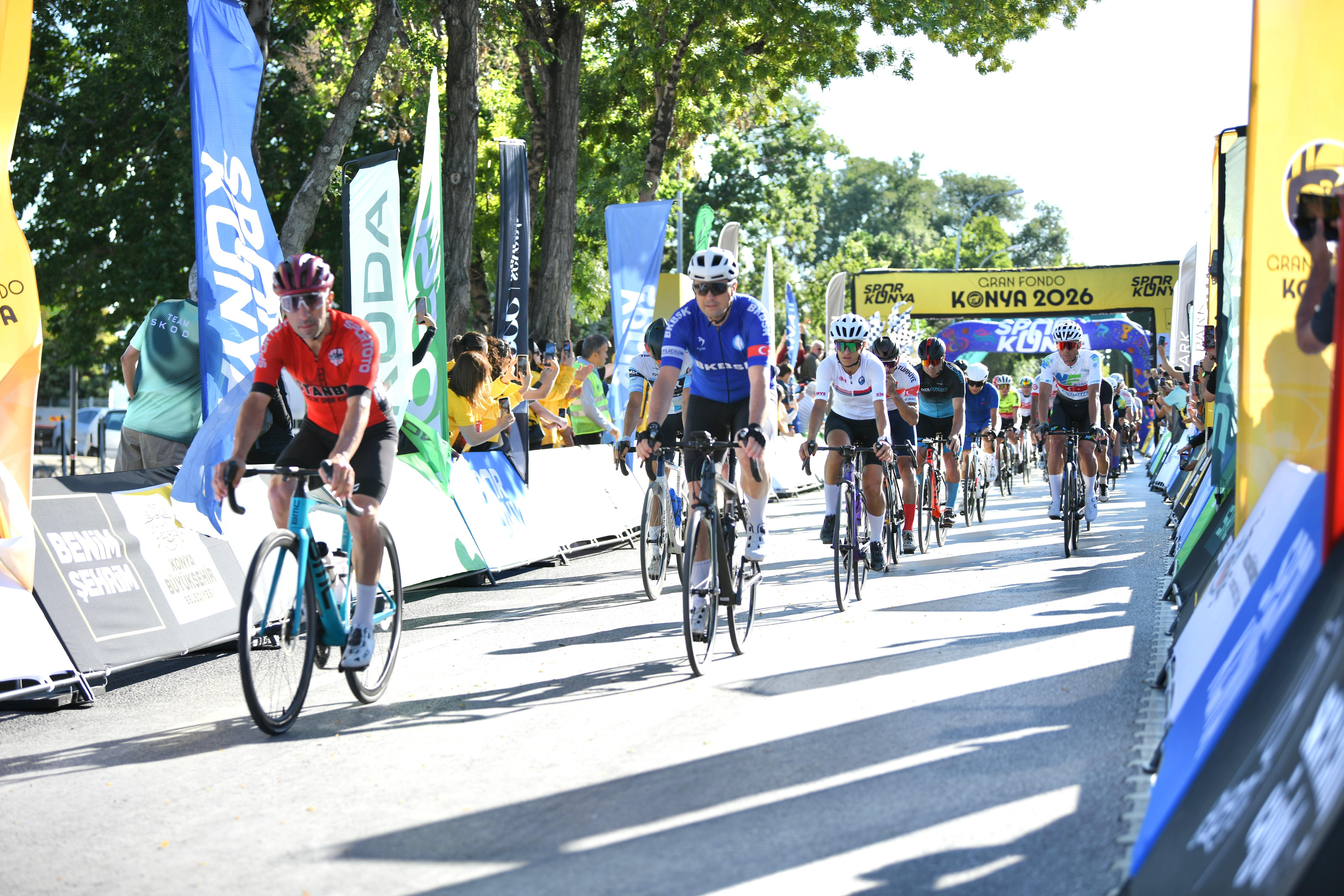 AVRUPA BİSİKLET BAŞKENTİ KONYA’DA GRANFONDO BİSİKLET YOL YARIŞI HEYECANI YAŞANDI