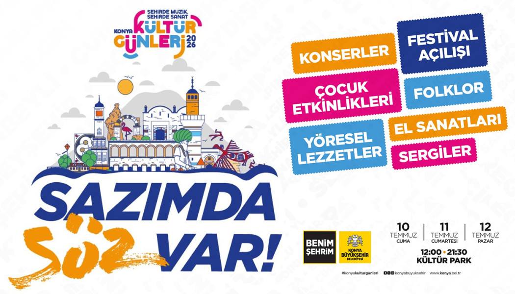 BAŞKAN ALTAY TÜM KONYALILARI 10-12 TEMMUZ ARASI “KONYA KÜLTÜR GÜNLERİ”NE DAVET ETTİ