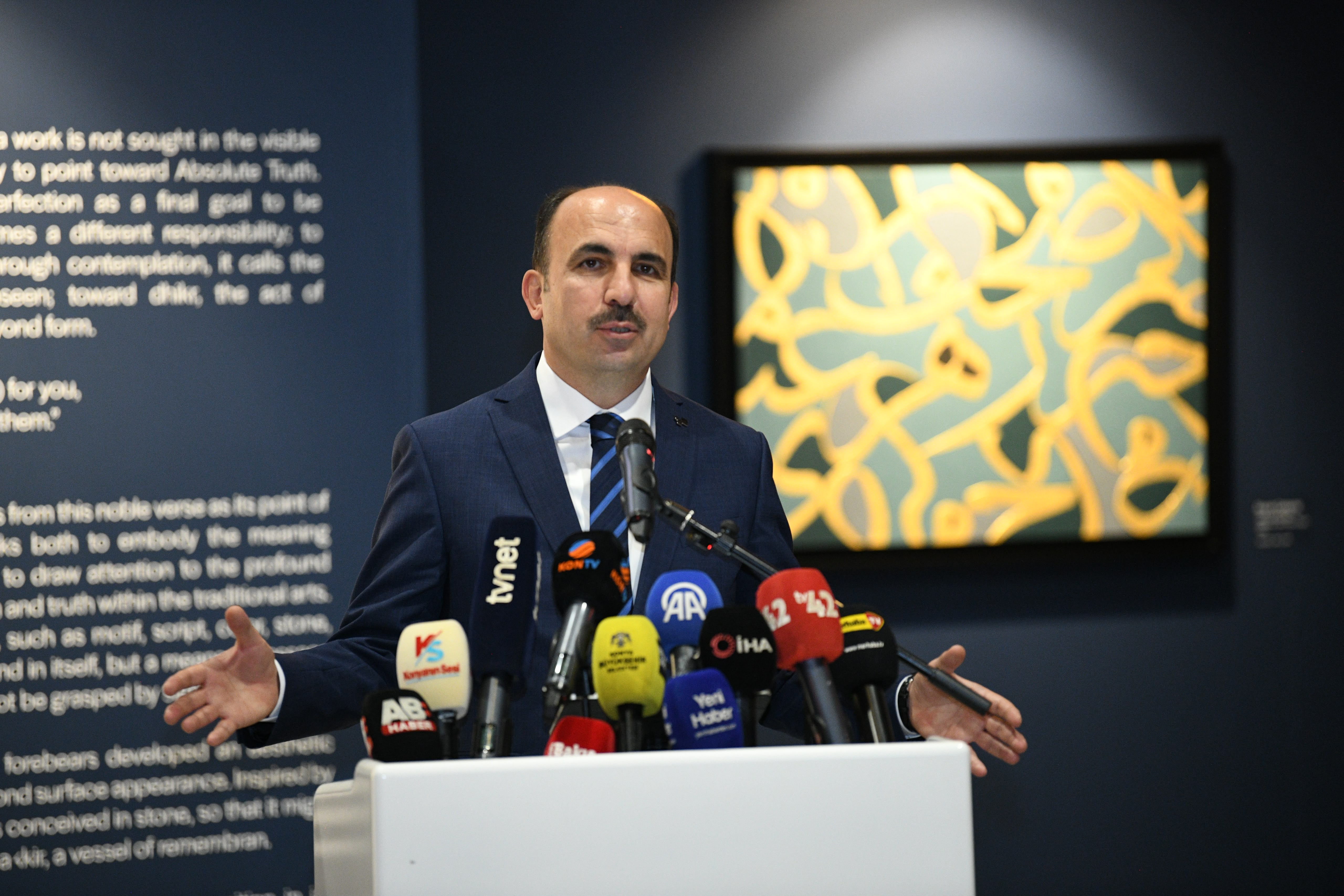 KONYA BÜYÜKŞEHİR’İN KATKILARIYLA “HANE” İSLAM SANATLARI SERGİSİ TANTAVİ KÜLTÜR SANAT MERKEZİ’NDE AÇILDI