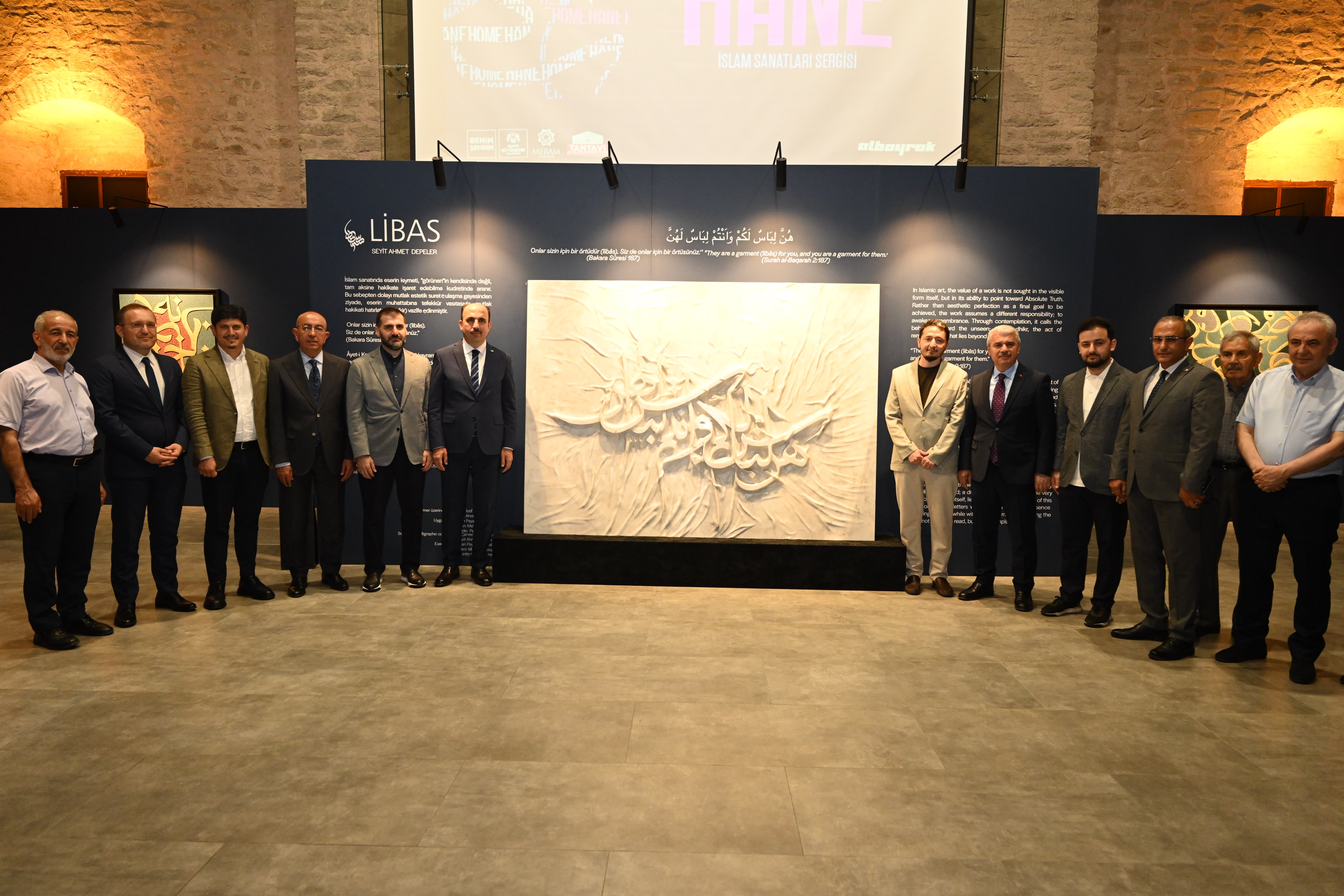 KONYA BÜYÜKŞEHİR’İN KATKILARIYLA “HANE” İSLAM SANATLARI SERGİSİ TANTAVİ KÜLTÜR SANAT MERKEZİ’NDE AÇILDI