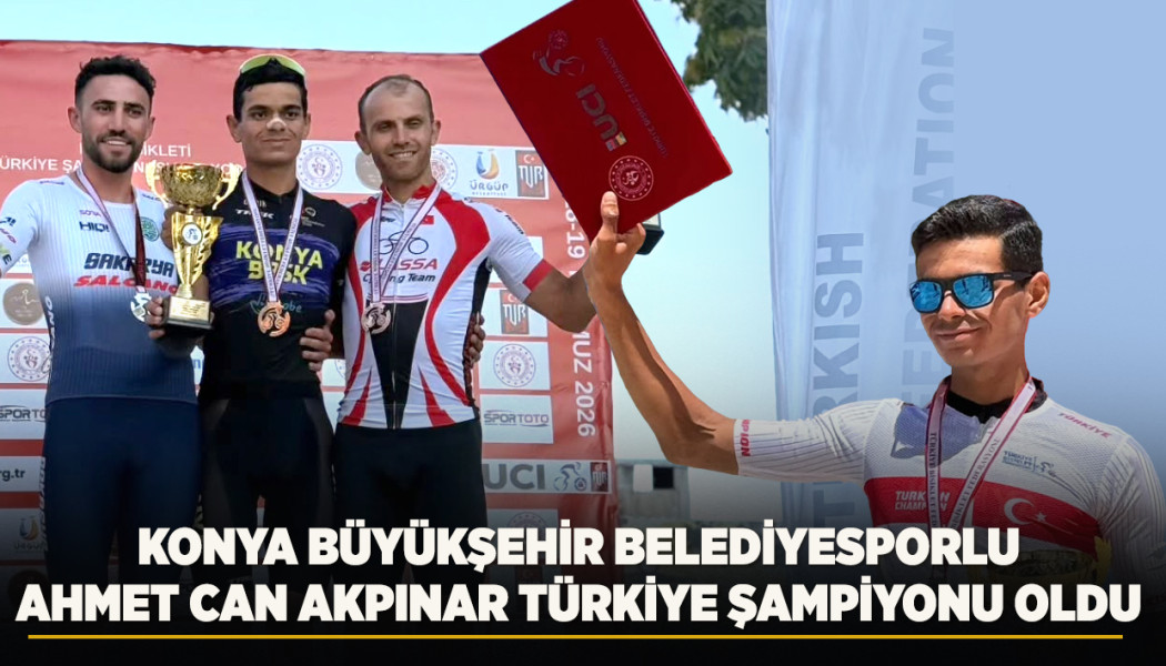 KONYA BÜYÜKŞEHİR BELEDİYESPORLU AHMET CAN AKPINAR TÜRKİYE ŞAMPİYONU OLDU