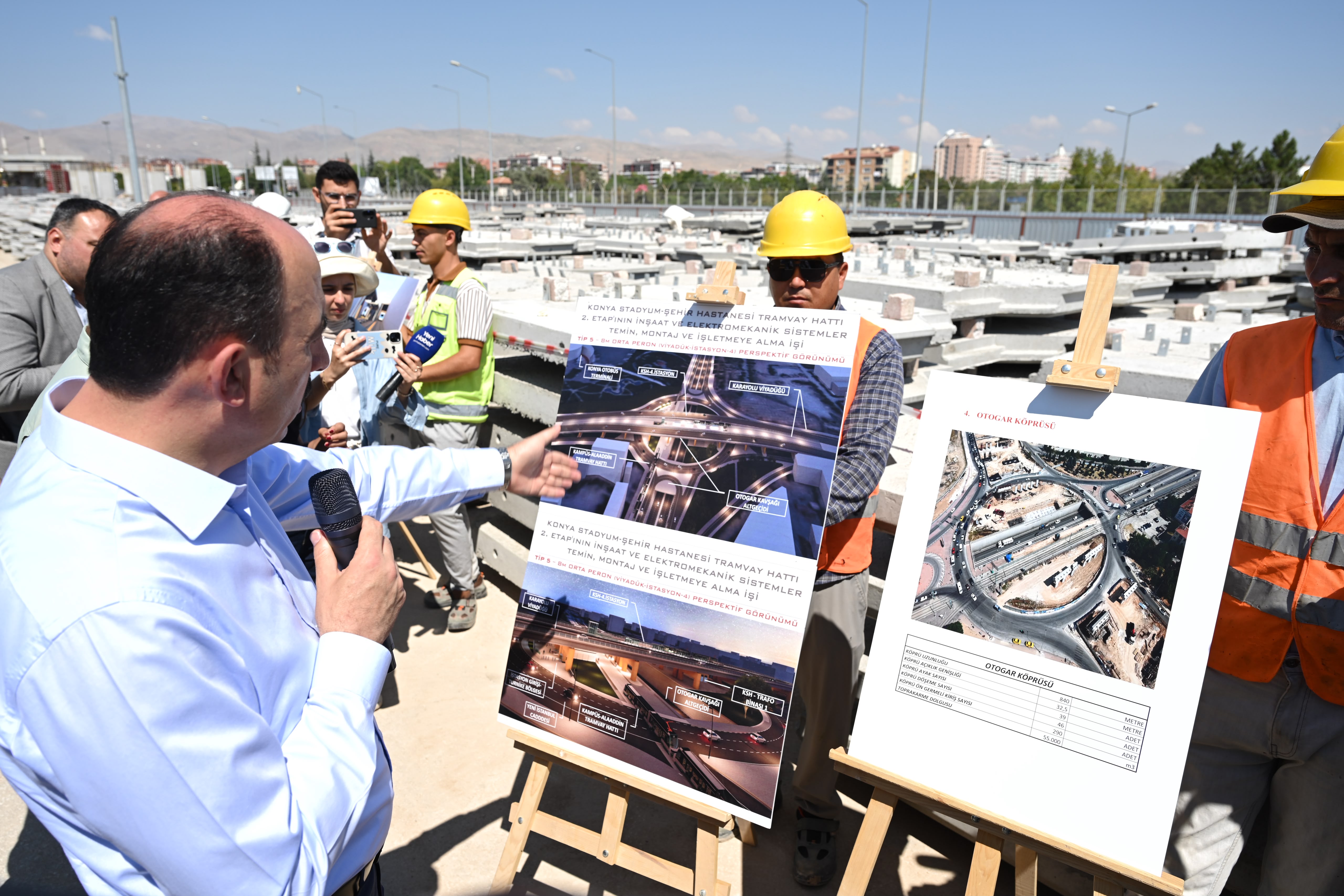 BAŞKAN ALTAY BASIN MENSUPLARIYLA BİRLİKTE RAYLI SİSTEM PROJELERİNİ İNCELEDİ