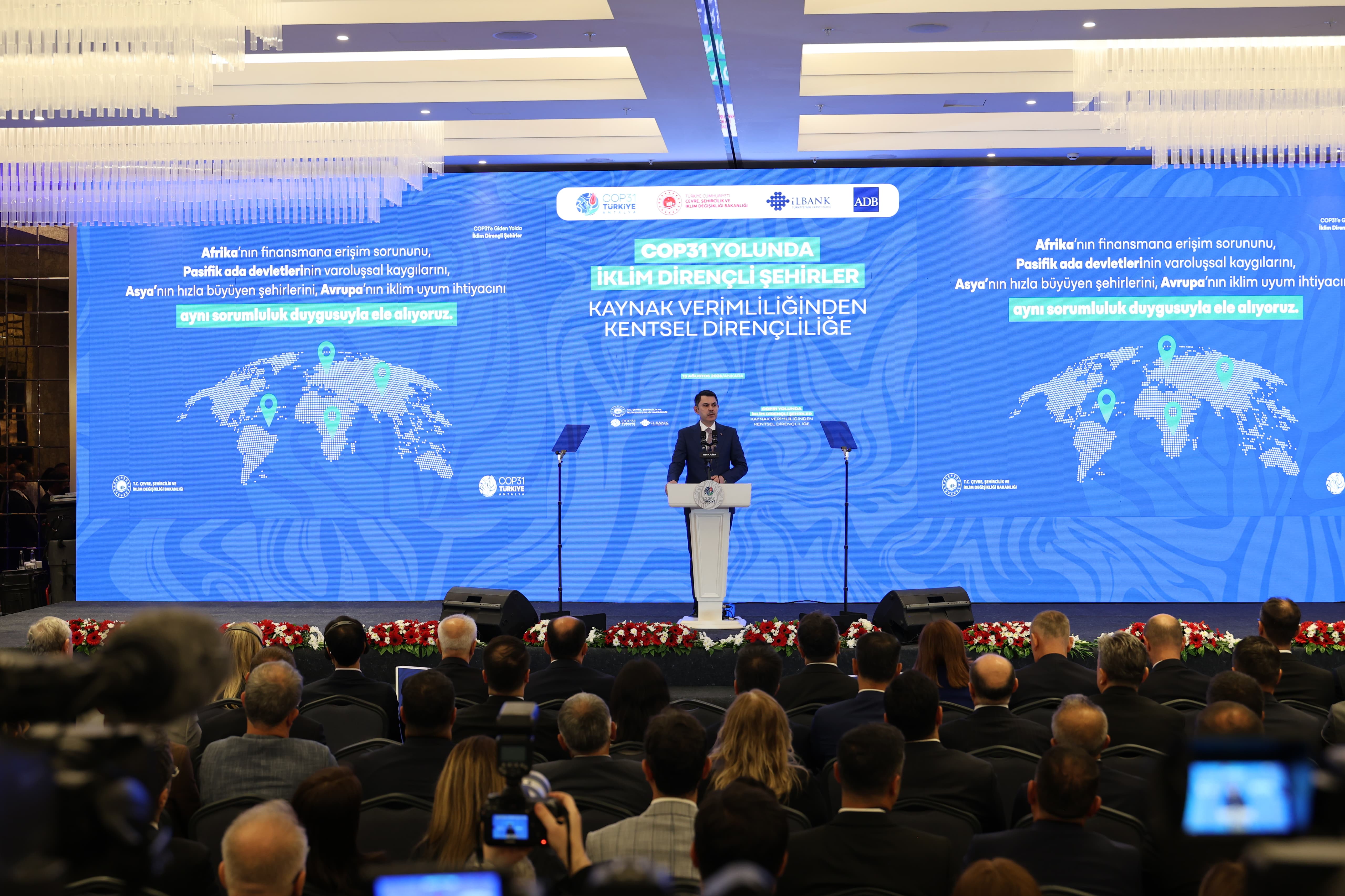 COP31 ÖNCESİ "İKLİM DİRENÇLİ ŞEHİRLERİN GELİŞTİRİLMESİ" TOPLANTISI BAKAN MURAT KURUM’UN KATILIMIYLA YAPILDI