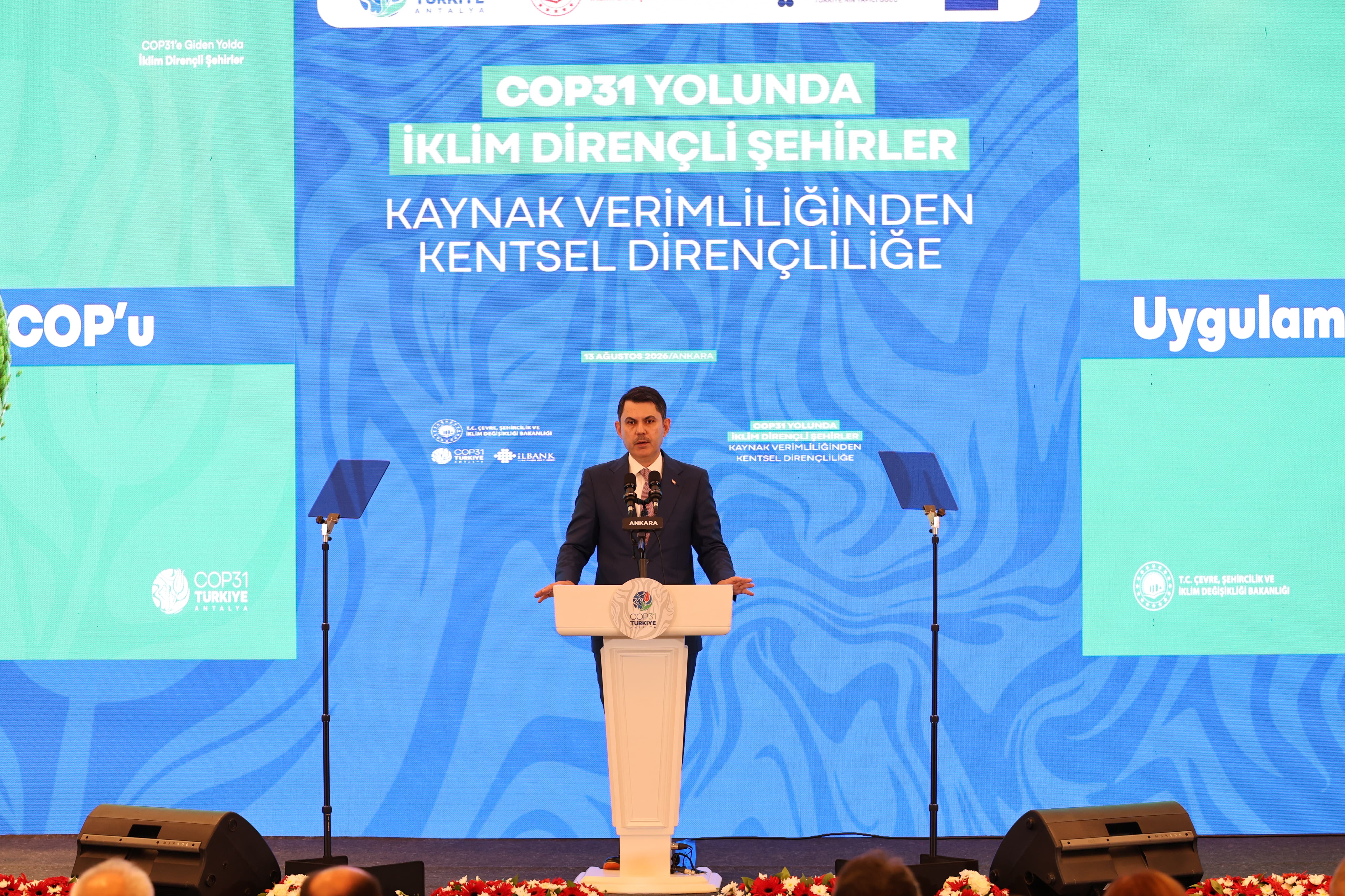COP31 ÖNCESİ "İKLİM DİRENÇLİ ŞEHİRLERİN GELİŞTİRİLMESİ" TOPLANTISI BAKAN MURAT KURUM’UN KATILIMIYLA YAPILDI