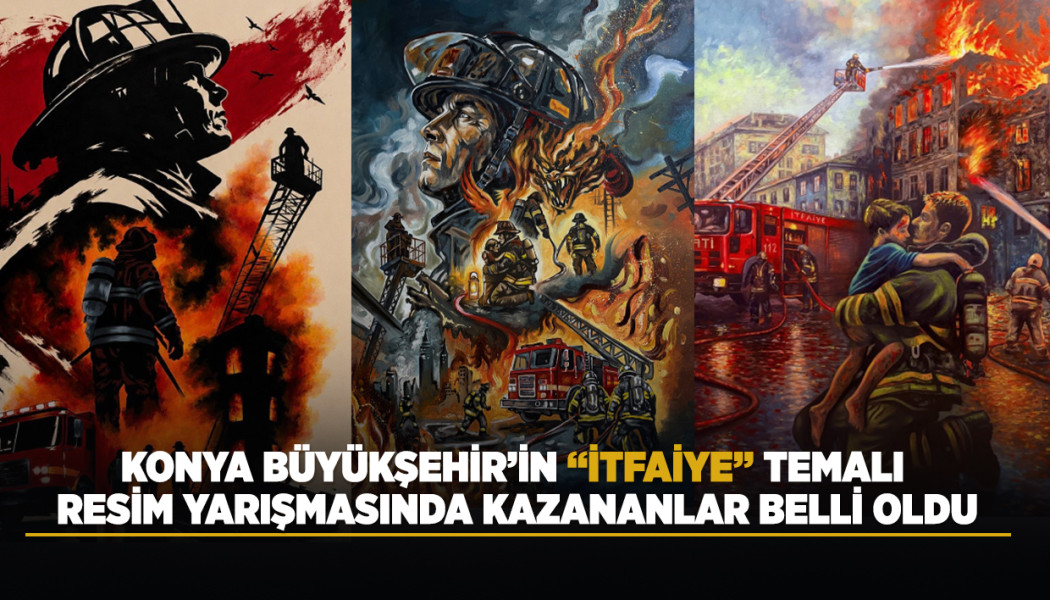 KONYA BÜYÜKŞEHİR’İN “İTFAİYE” TEMALI RESİM YARIŞMASINDA KAZANANLAR BELLİ OLDU