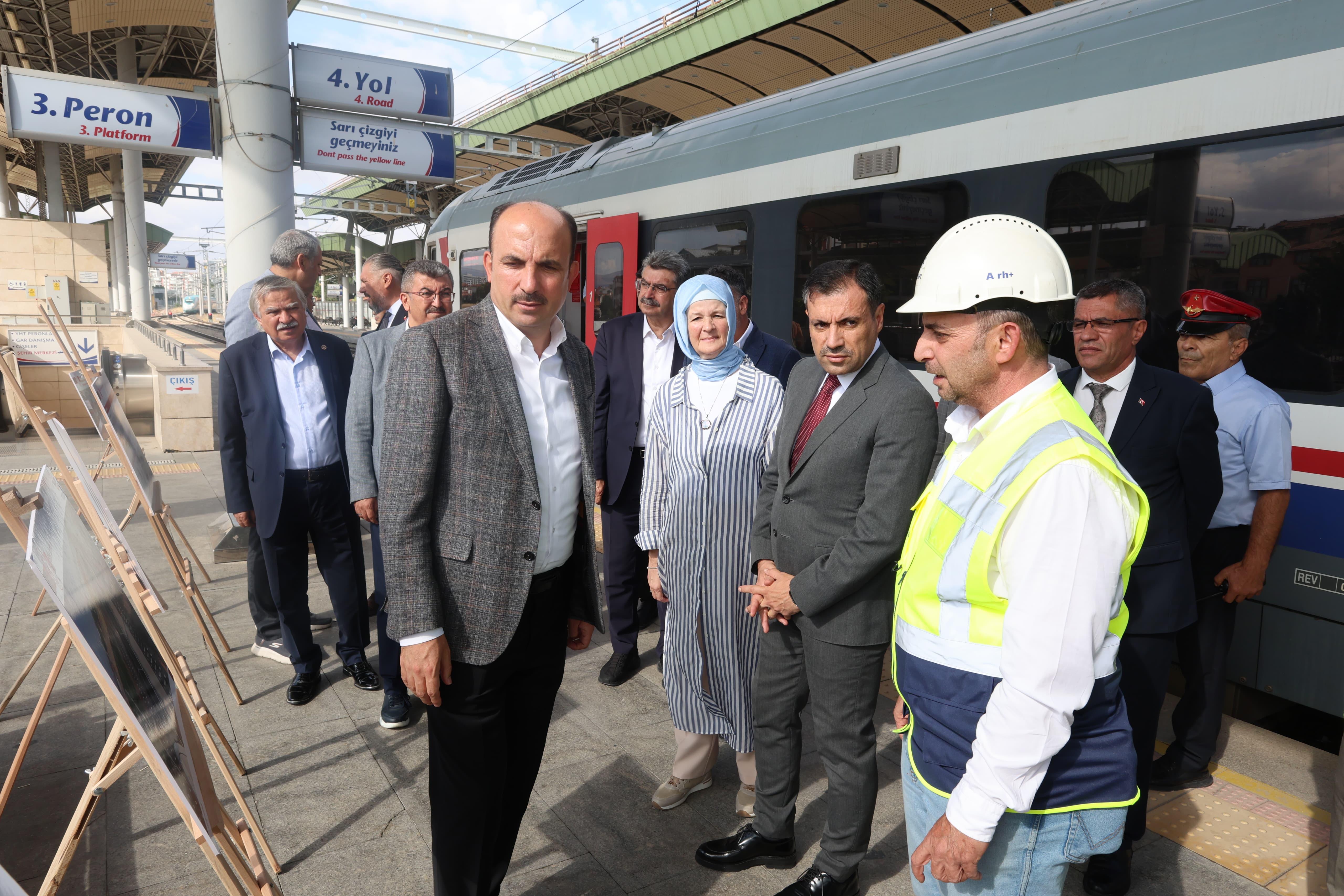 AK PARTİ KONYA MİLLETVEKİLLERİ, BAŞKAN ALTAY VE İL BAŞKANI ÖZGÖKÇEN RAYLI SİSTEM PROJELERİNİ İNCELEDİ