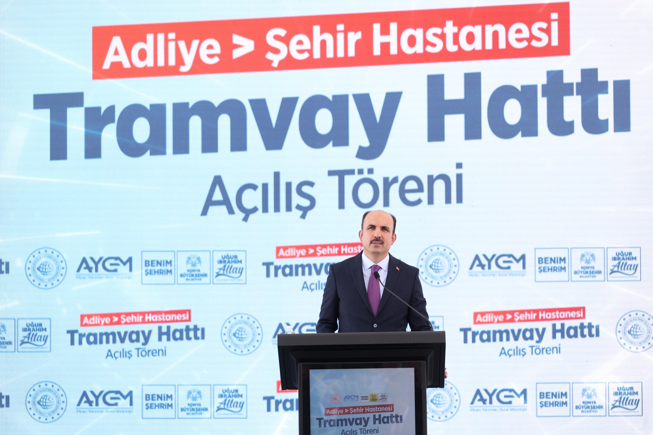 KONYA’NIN RAYLI SİSTEM AĞINI GÜÇLENDİRECEK ADLİYE-ŞEHİR HASTANESİ HATTI AÇILDI