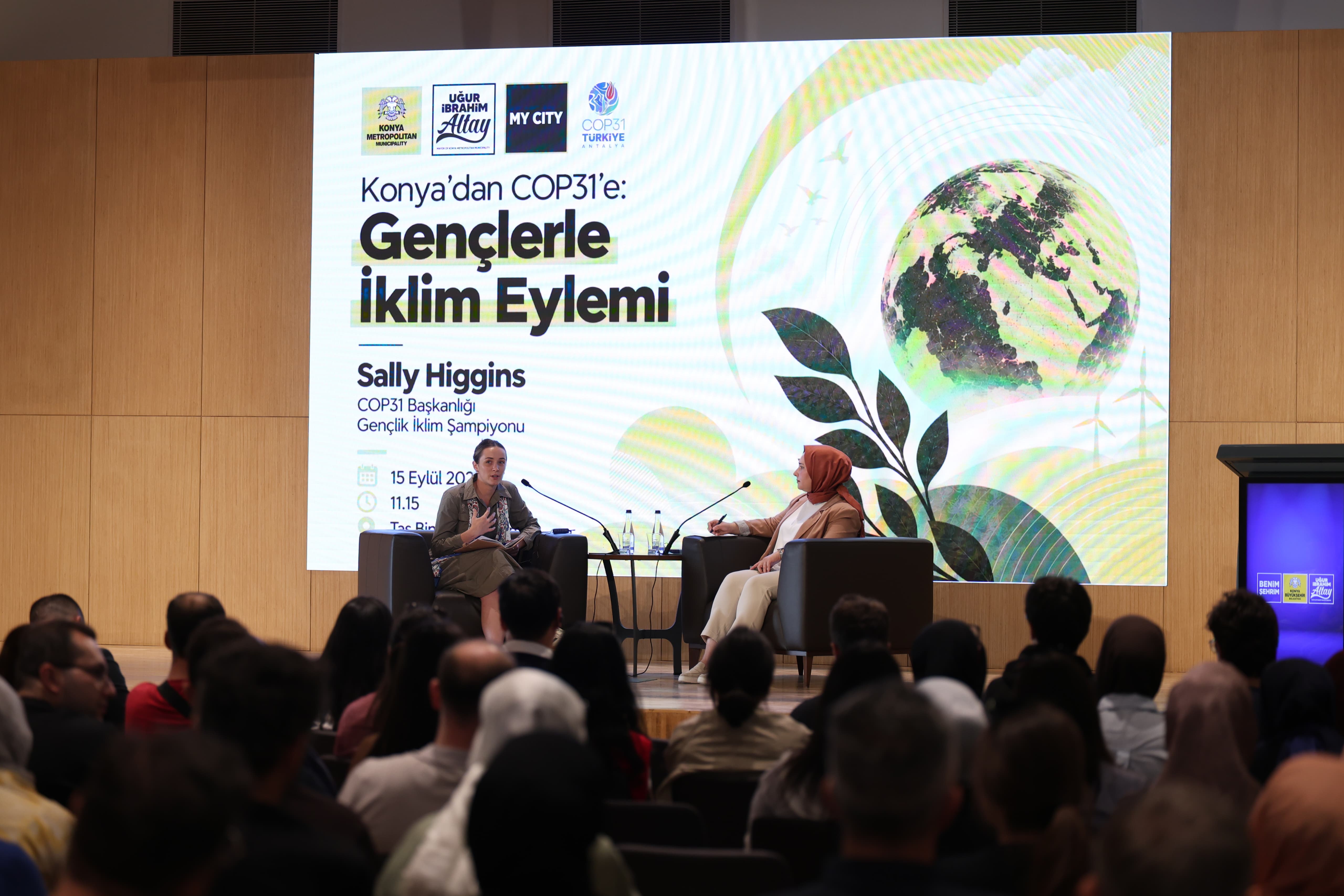 COP31 BAŞKANLIĞI GENÇLİK İKLİM ŞAMPİYONU HİGGİNS, BÜYÜKŞEHİR’İN EV SAHİPLİĞİNDE KONYALI GENÇLERLE BULUŞTU
