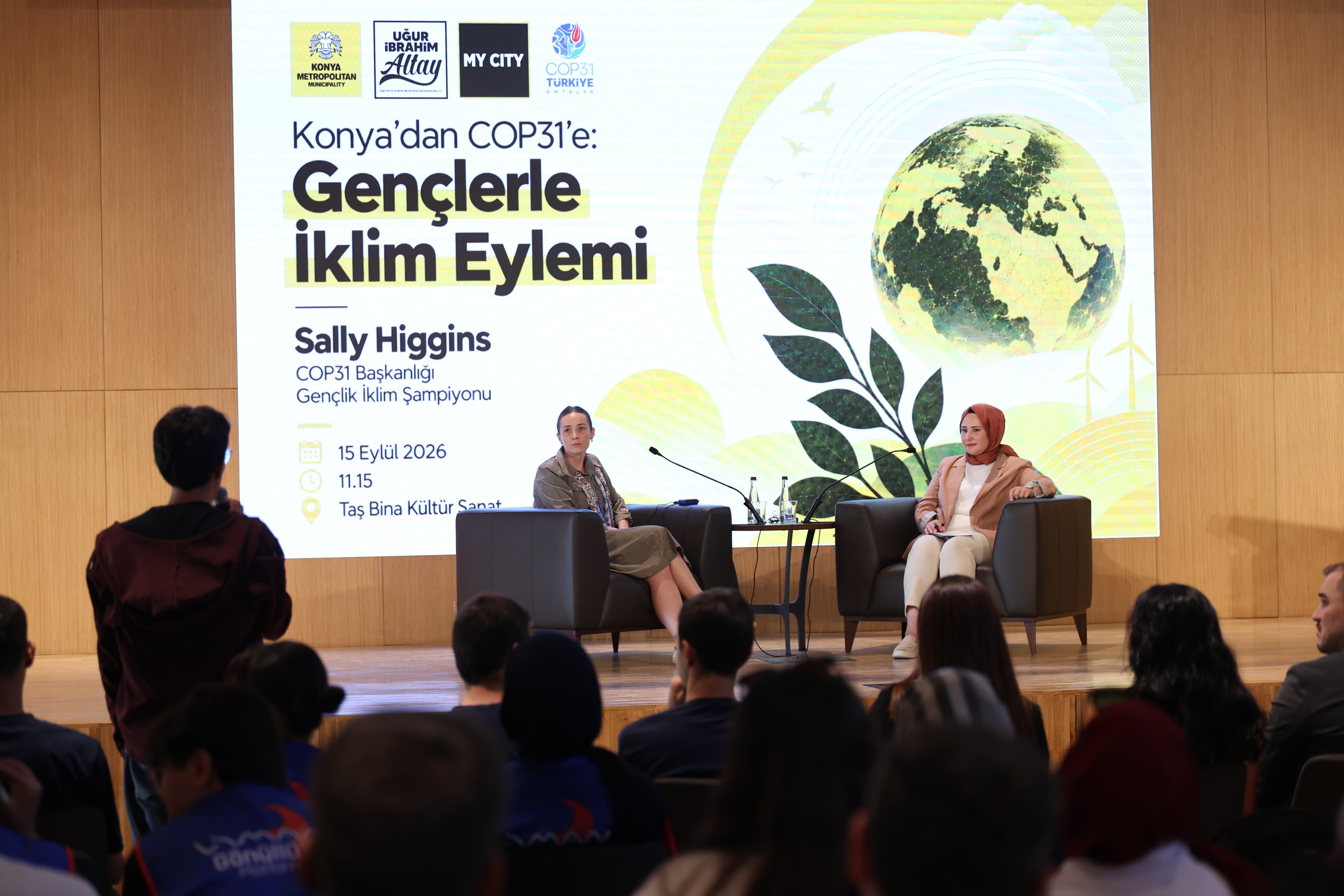 COP31 BAŞKANLIĞI GENÇLİK İKLİM ŞAMPİYONU HİGGİNS, BÜYÜKŞEHİR’İN EV SAHİPLİĞİNDE KONYALI GENÇLERLE BULUŞTU