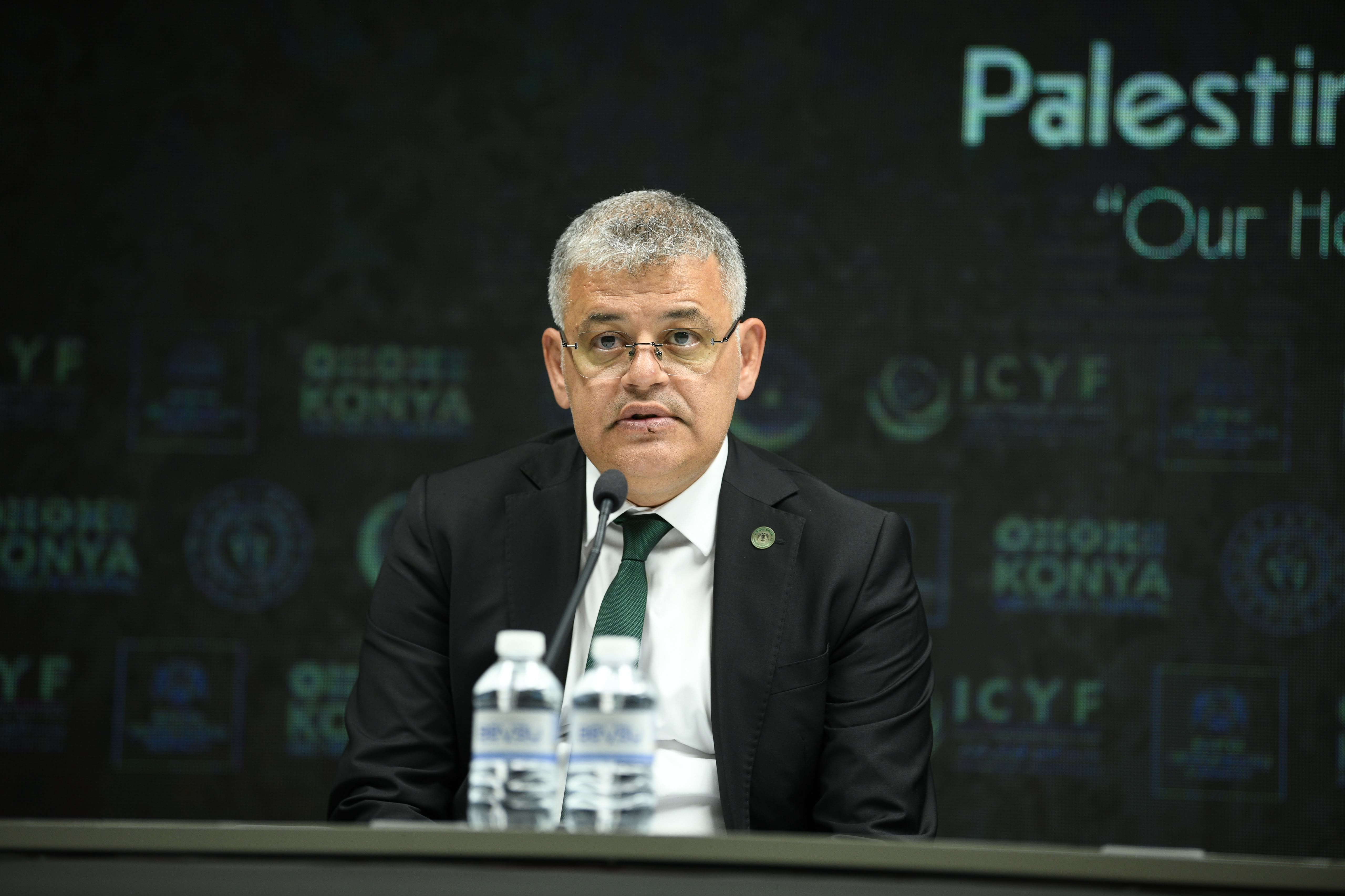BAŞKAN ALTAY, KONYASPOR BAŞKANI ATİKER VE TEKNİK DİREKTÖR PALUT, TÜM KONYALILARI FİLİSTİN MİLLİ TAKIMI-KONYASPOR MAÇINA DAVET ETTİ