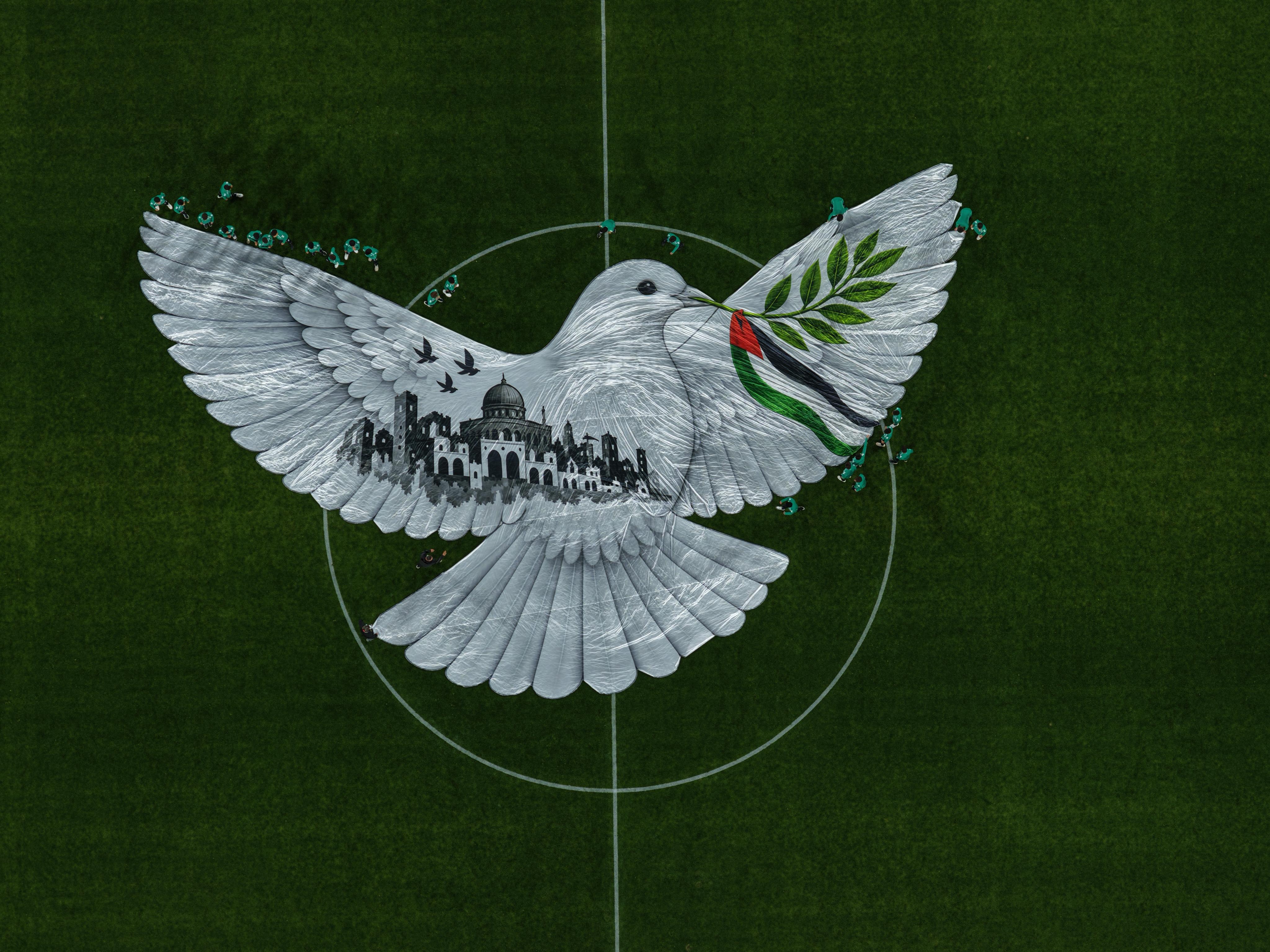 FİLİSTİN MİLLİ TAKIMI İLE KONYASPOR’UN KARŞILAŞTIĞI MAÇTA TÜM DÜNYAYA FİLİSTİN’E DESTEK MESAJI VERİLDİ