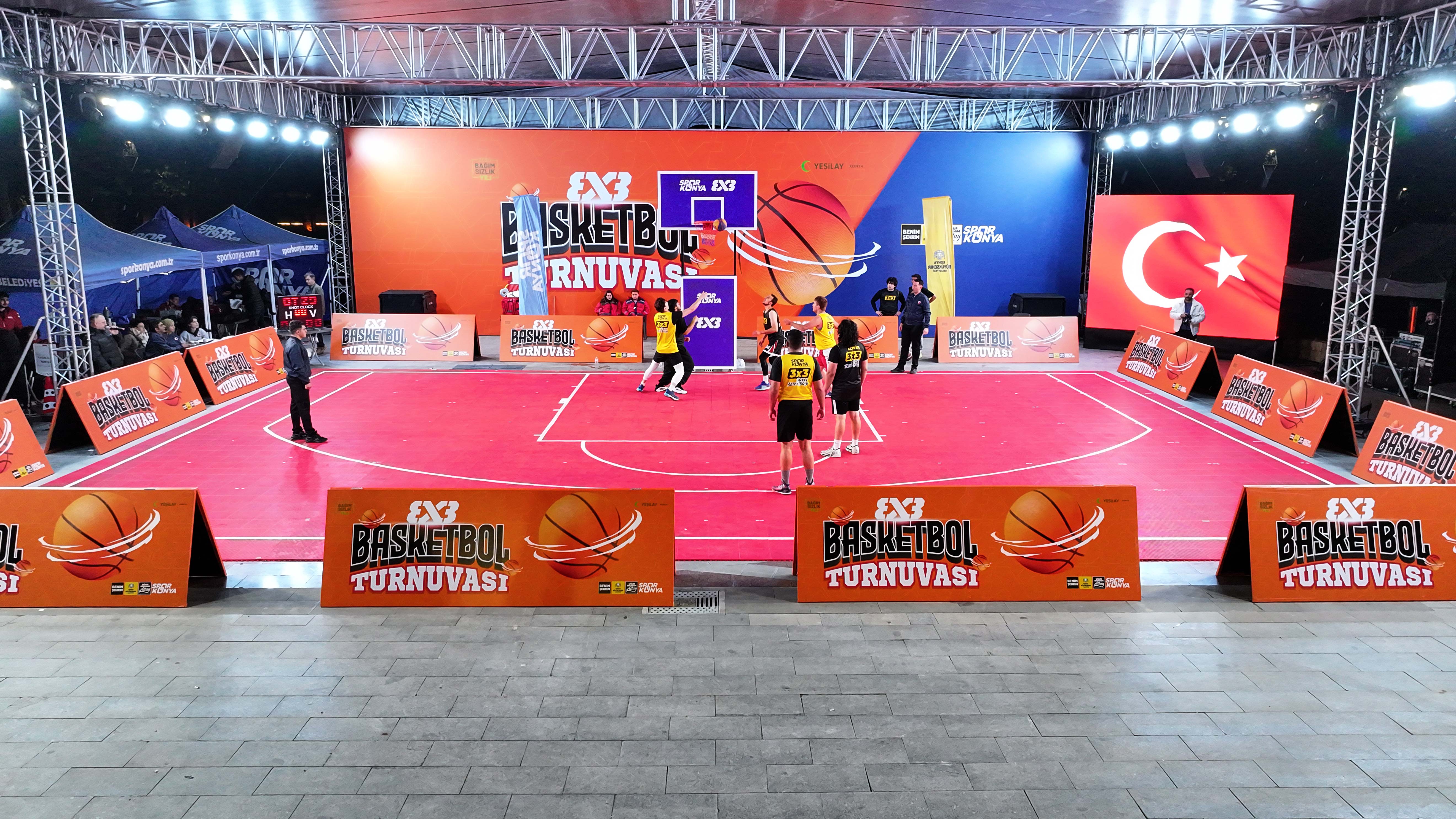 KONYA’DA 3X3 BASKETBOL TURNUVASI HEYECANI