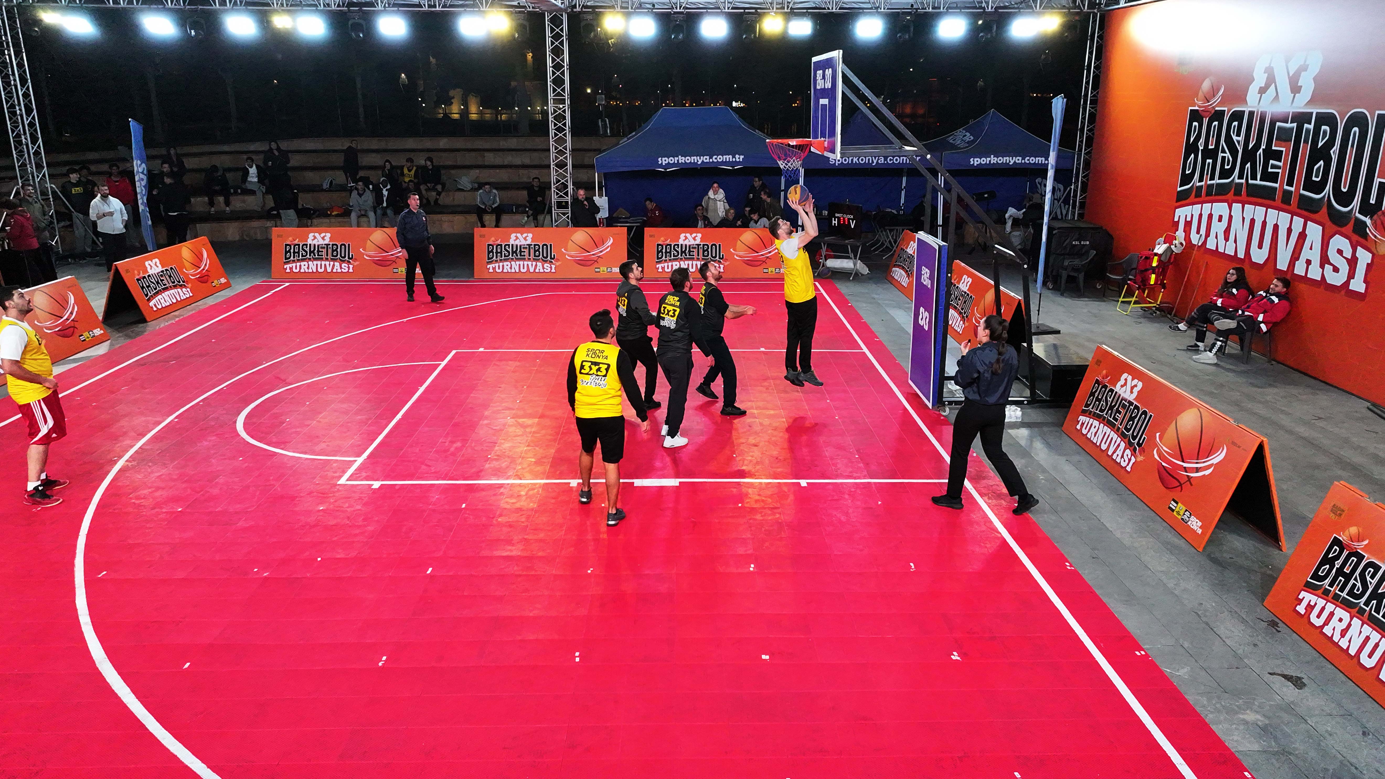 KONYA’DA 3X3 BASKETBOL TURNUVASI HEYECANI