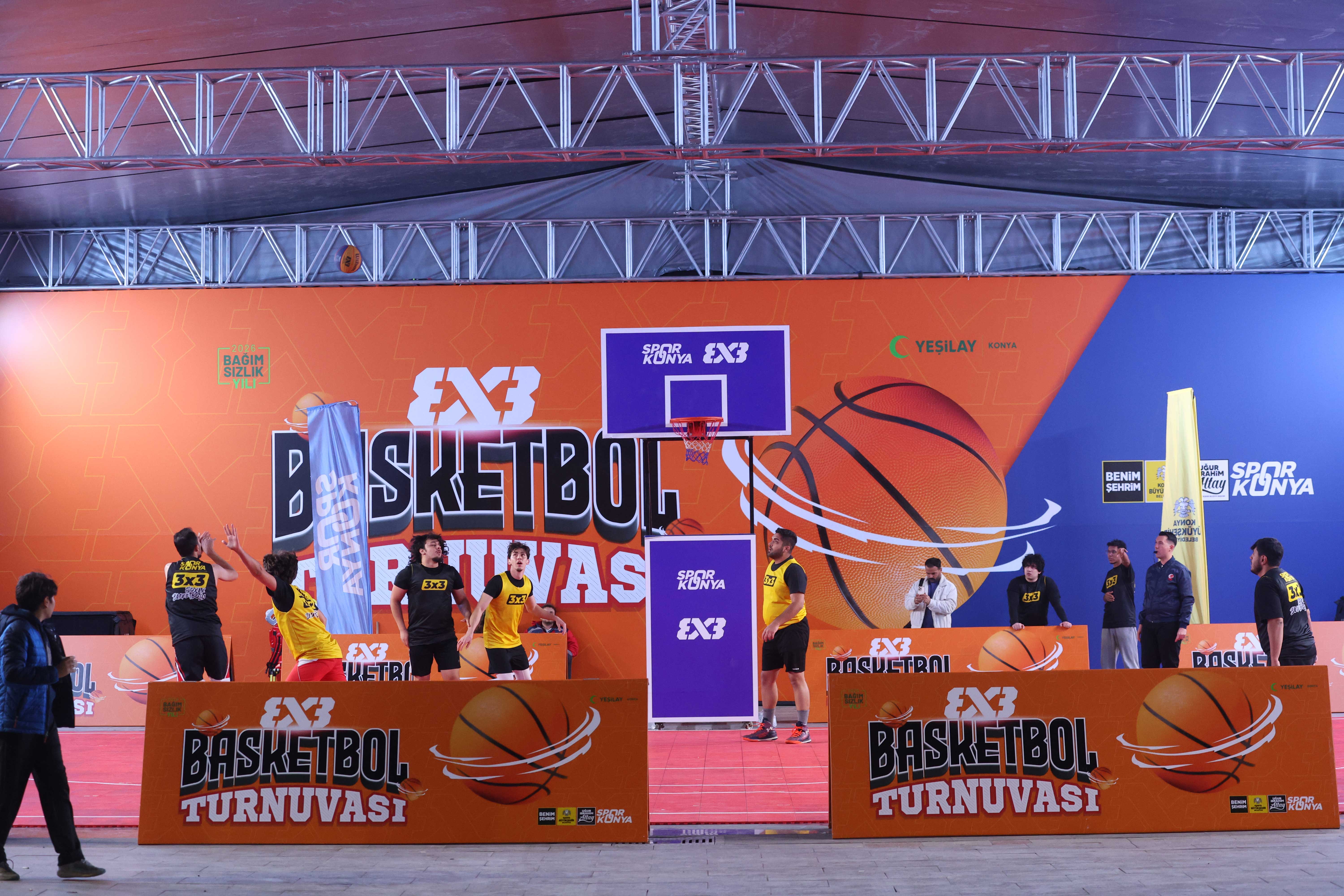 KONYA’DA 3X3 BASKETBOL TURNUVASI HEYECANI