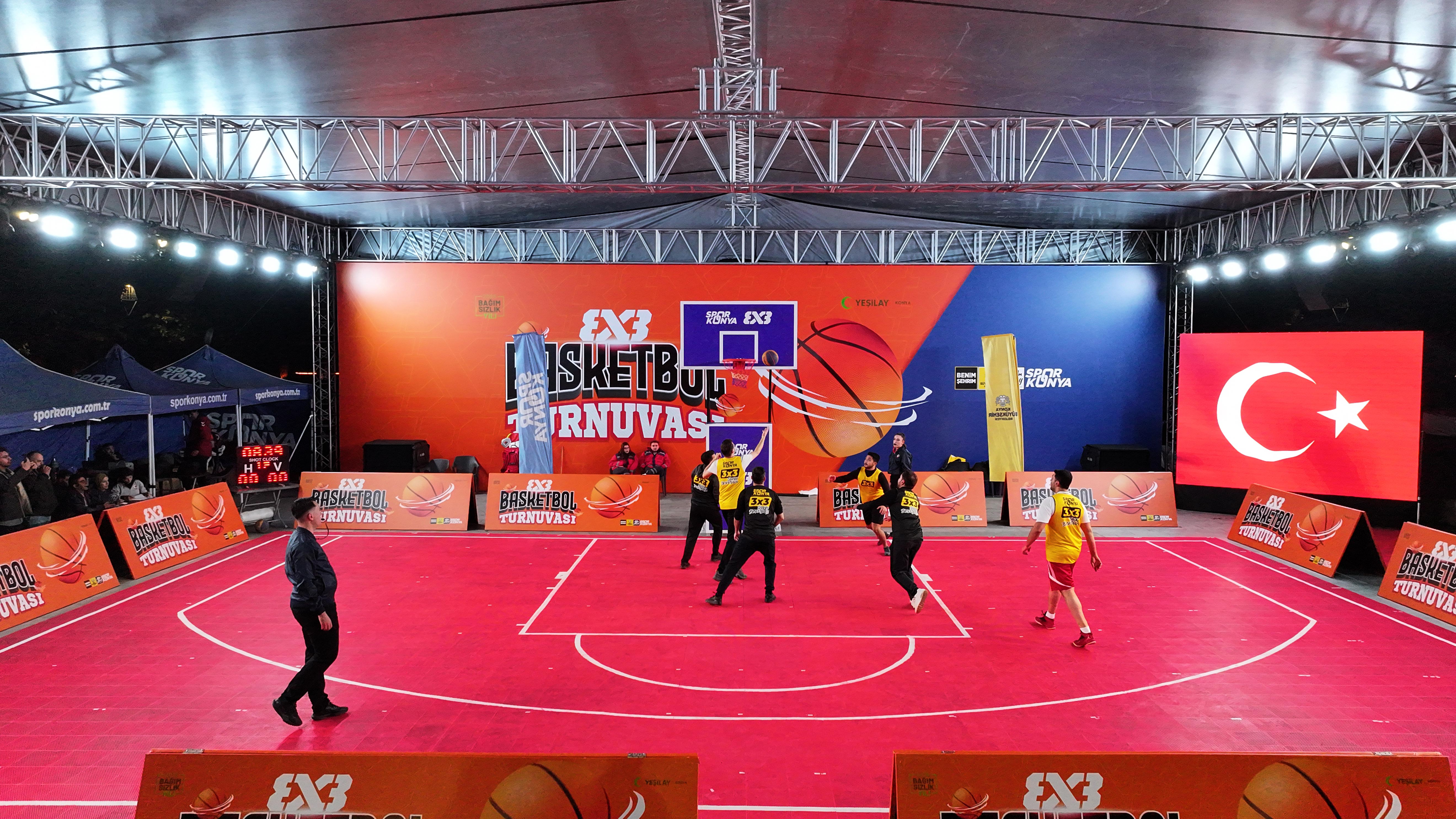 KONYA’DA 3X3 BASKETBOL TURNUVASI HEYECANI