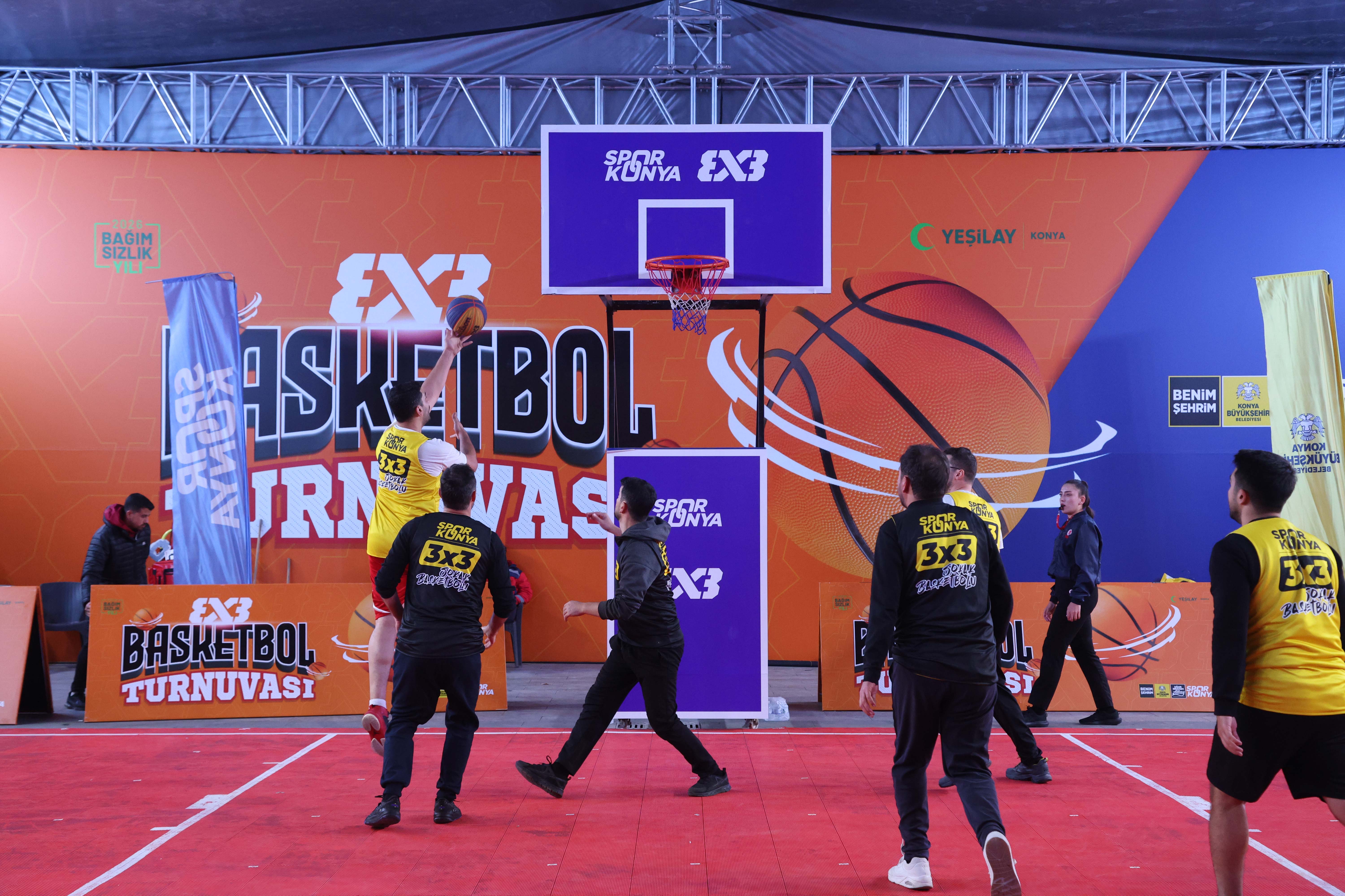 KONYA’DA 3X3 BASKETBOL TURNUVASI HEYECANI