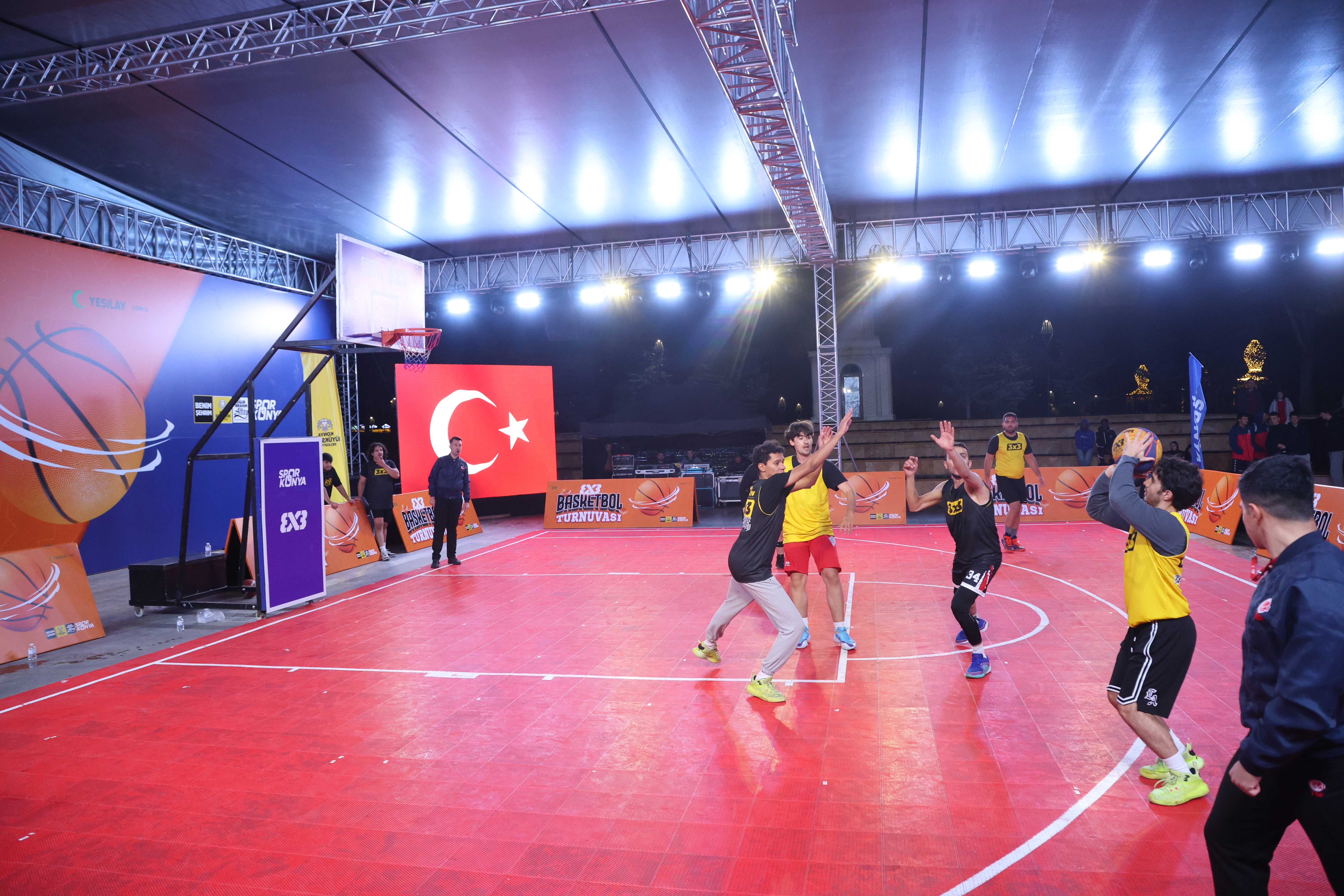 KONYA’DA 3X3 BASKETBOL TURNUVASI HEYECANI