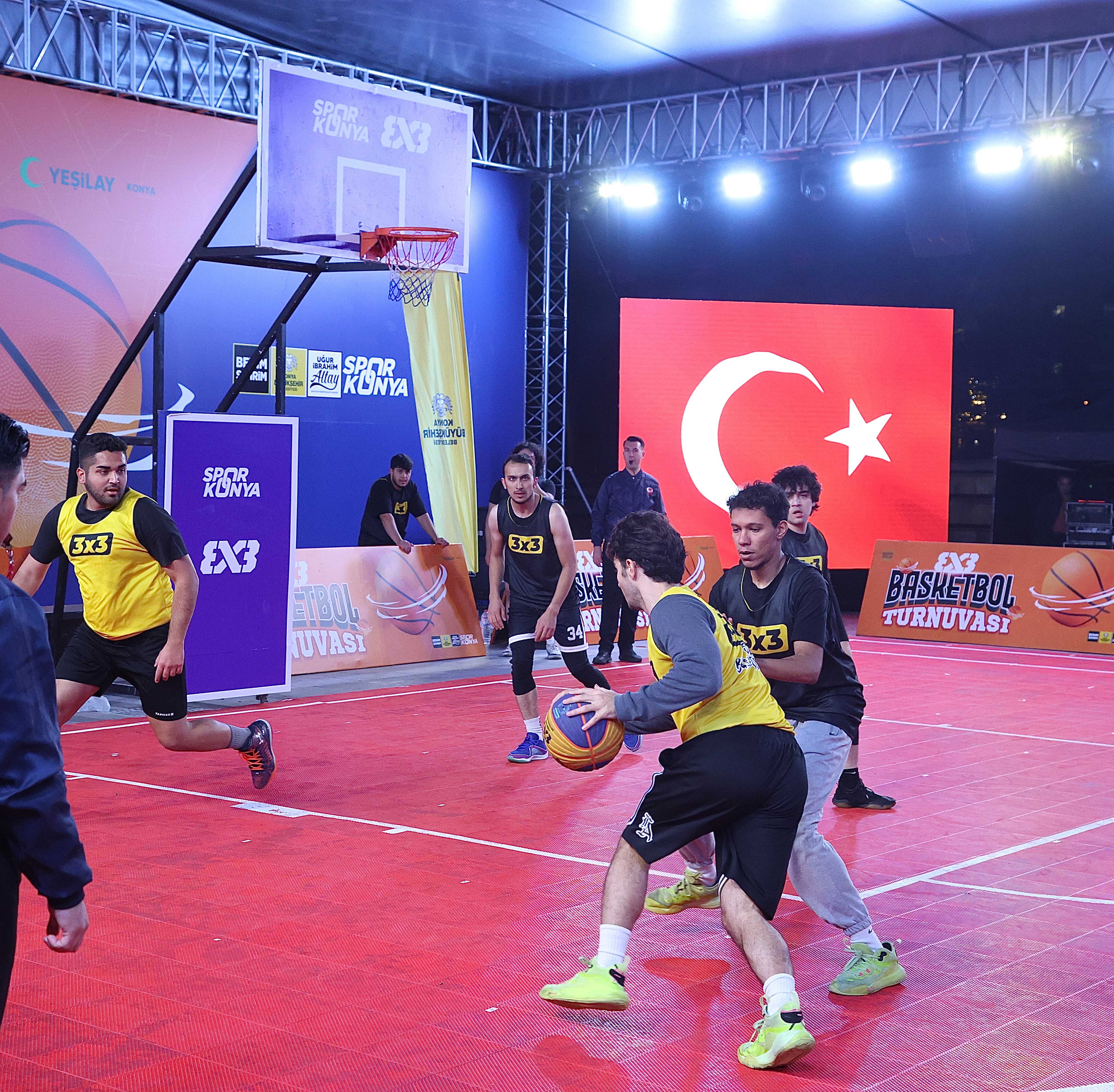 KONYA’DA 3X3 BASKETBOL TURNUVASI HEYECANI