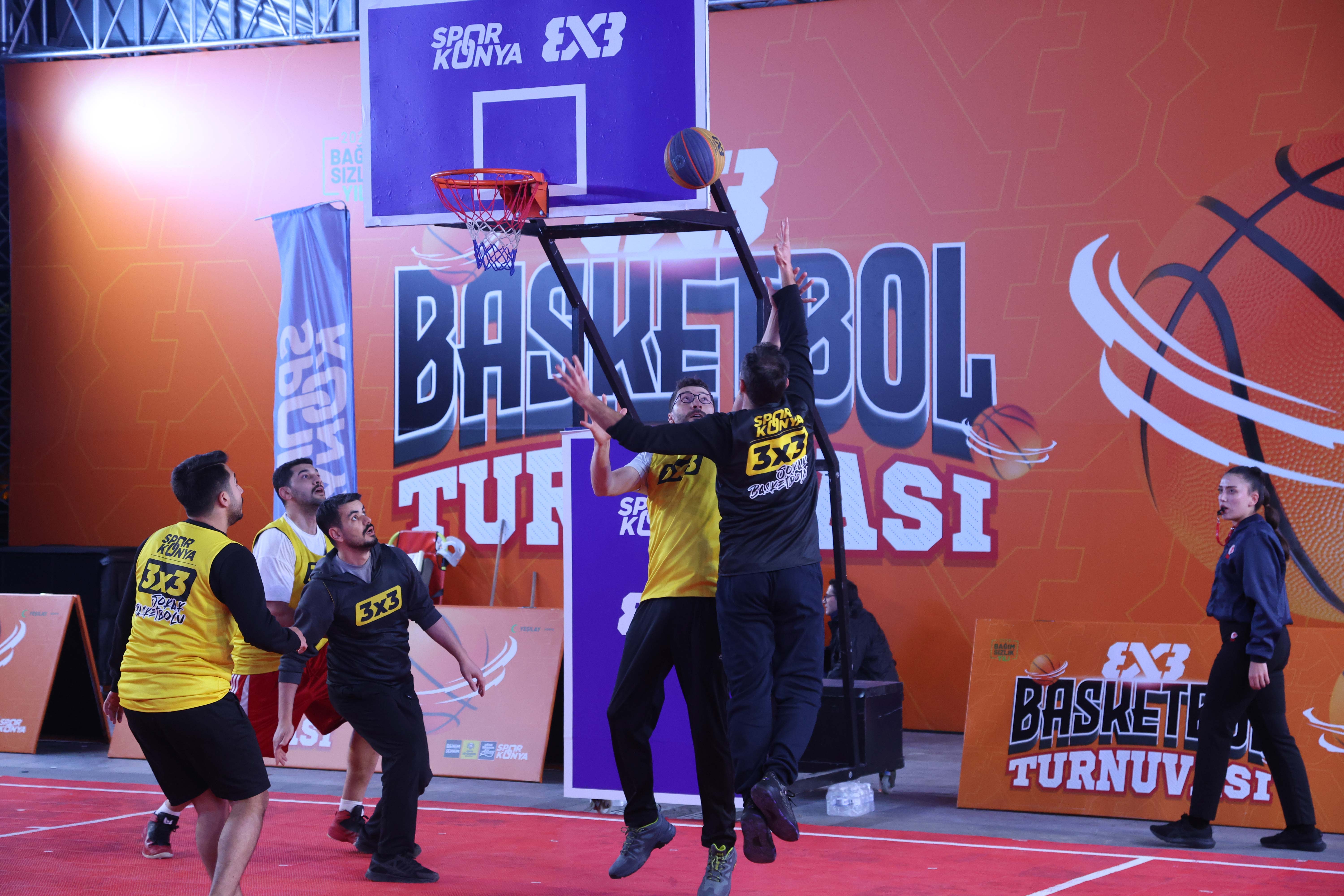 KONYA’DA 3X3 BASKETBOL TURNUVASI HEYECANI