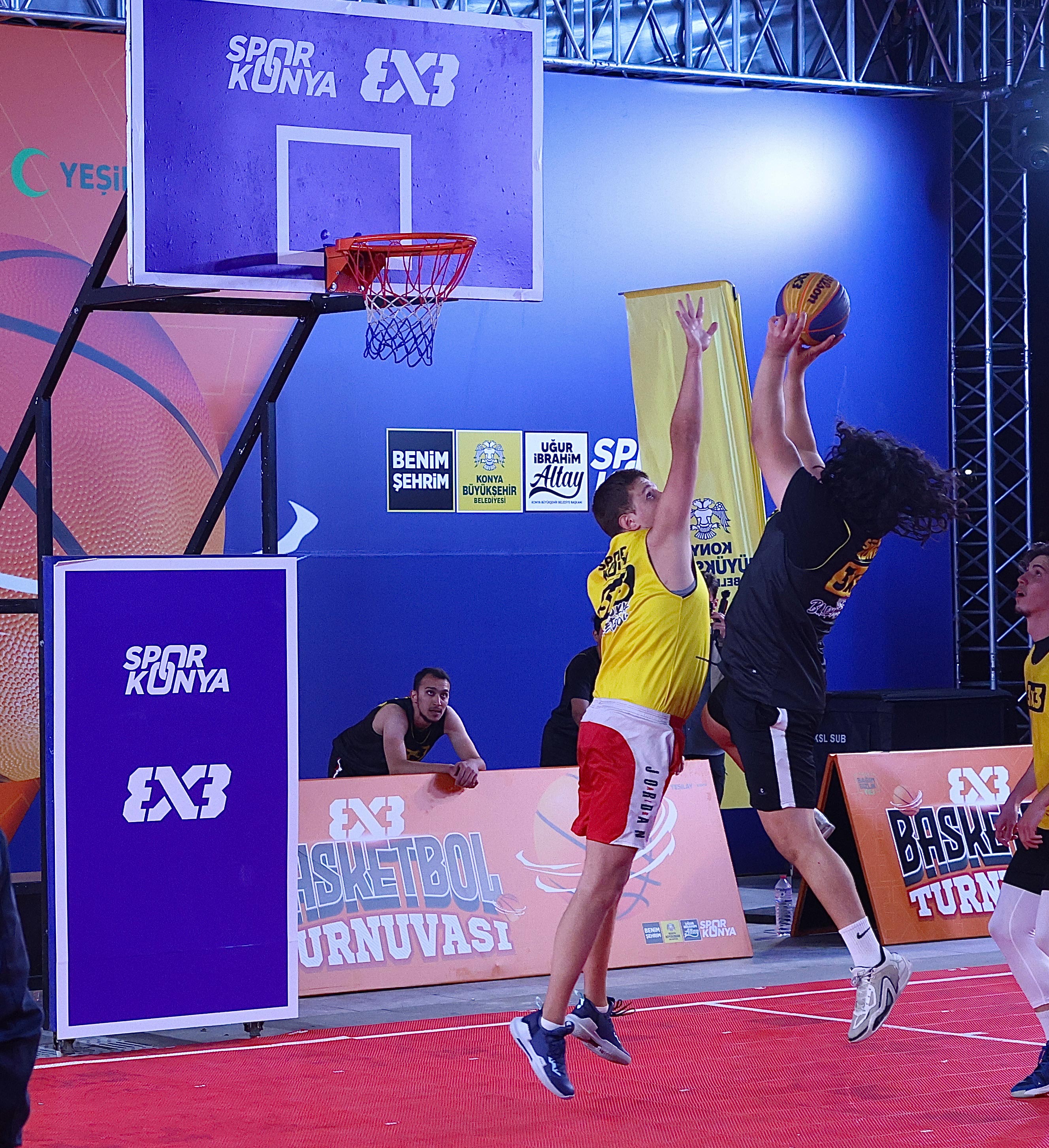KONYA’DA 3X3 BASKETBOL TURNUVASI HEYECANI