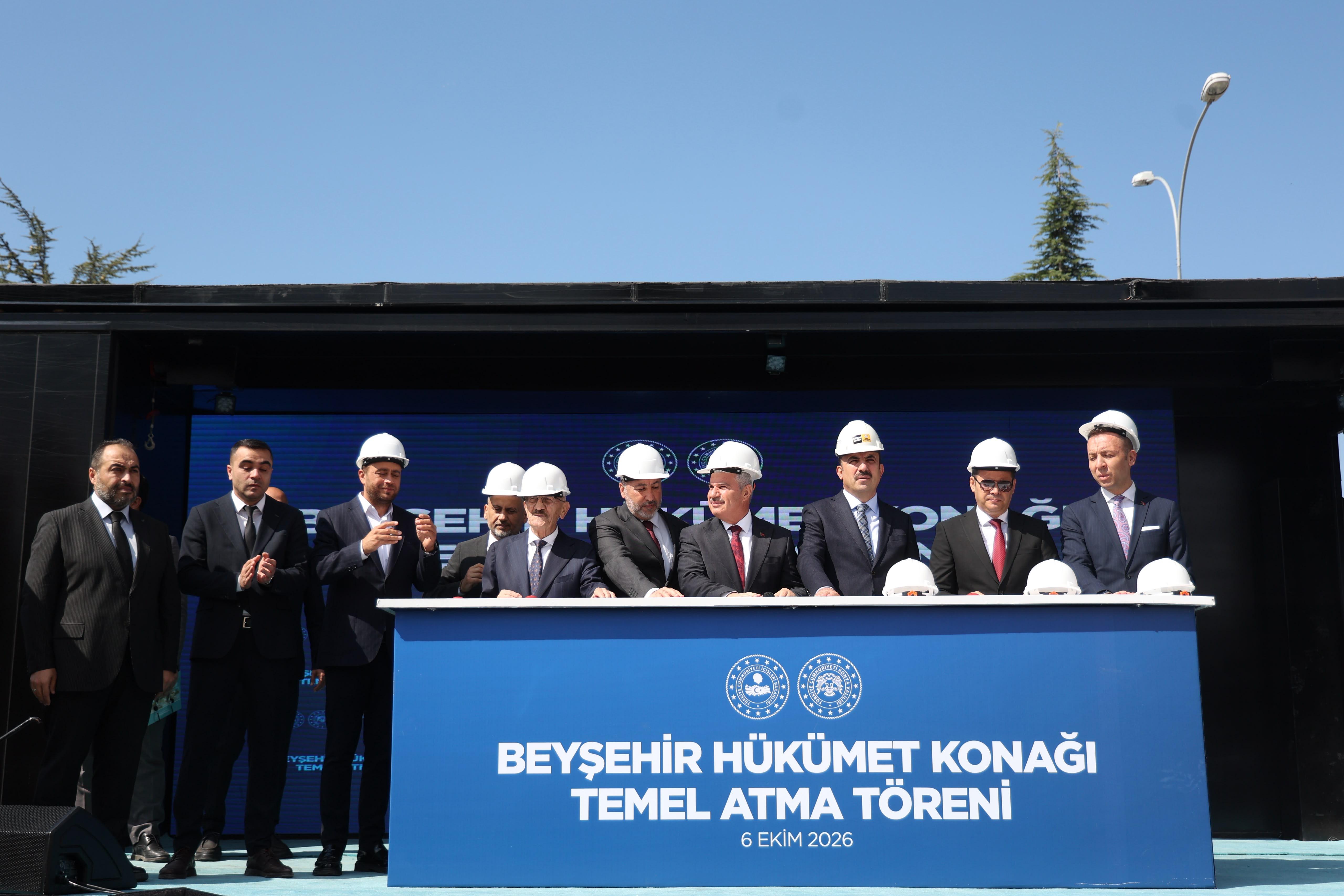 BEYŞEHİR HÜKÜMET KONAĞI’NIN TEMELİ ATILDI, YAKAMANASTIR KIR EVLERİ VE REKREASYON ALANLARININ AÇILIŞI YAPILDI