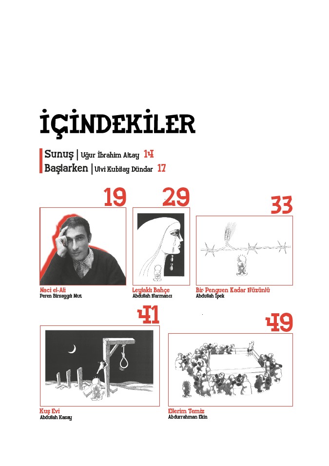 KUDÜS ÇALIŞMA GRUBU ÖNCÜLÜĞÜNDE NACİ EL-ALİ’NİN ESERLERİNDEN “40 ÇİZGİ 40 ÖYKÜ” ADLI KİTAP HAZIRLANDI