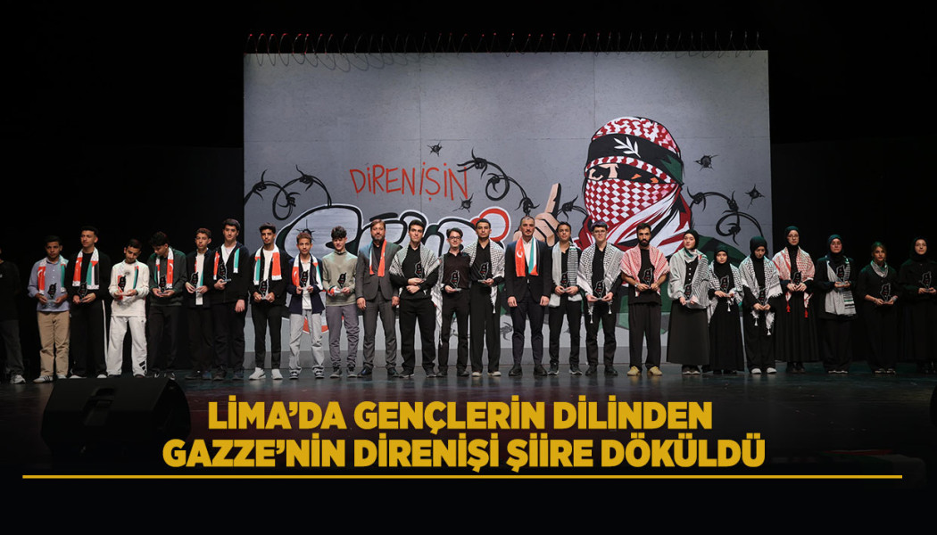 LİMA’DA GENÇLERİN DİLİNDEN GAZZE’NİN DİRENİŞİ ŞİİRE DÖKÜLDÜ