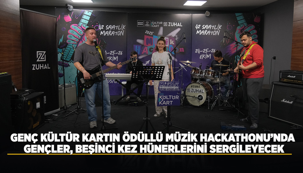 GENÇ KÜLTÜR KARTIN ÖDÜLLÜ MÜZİK HACKATHONU’NDA GENÇLER BEŞİNCİ KEZ HÜNERLERİNİ SERGİLEYECEK