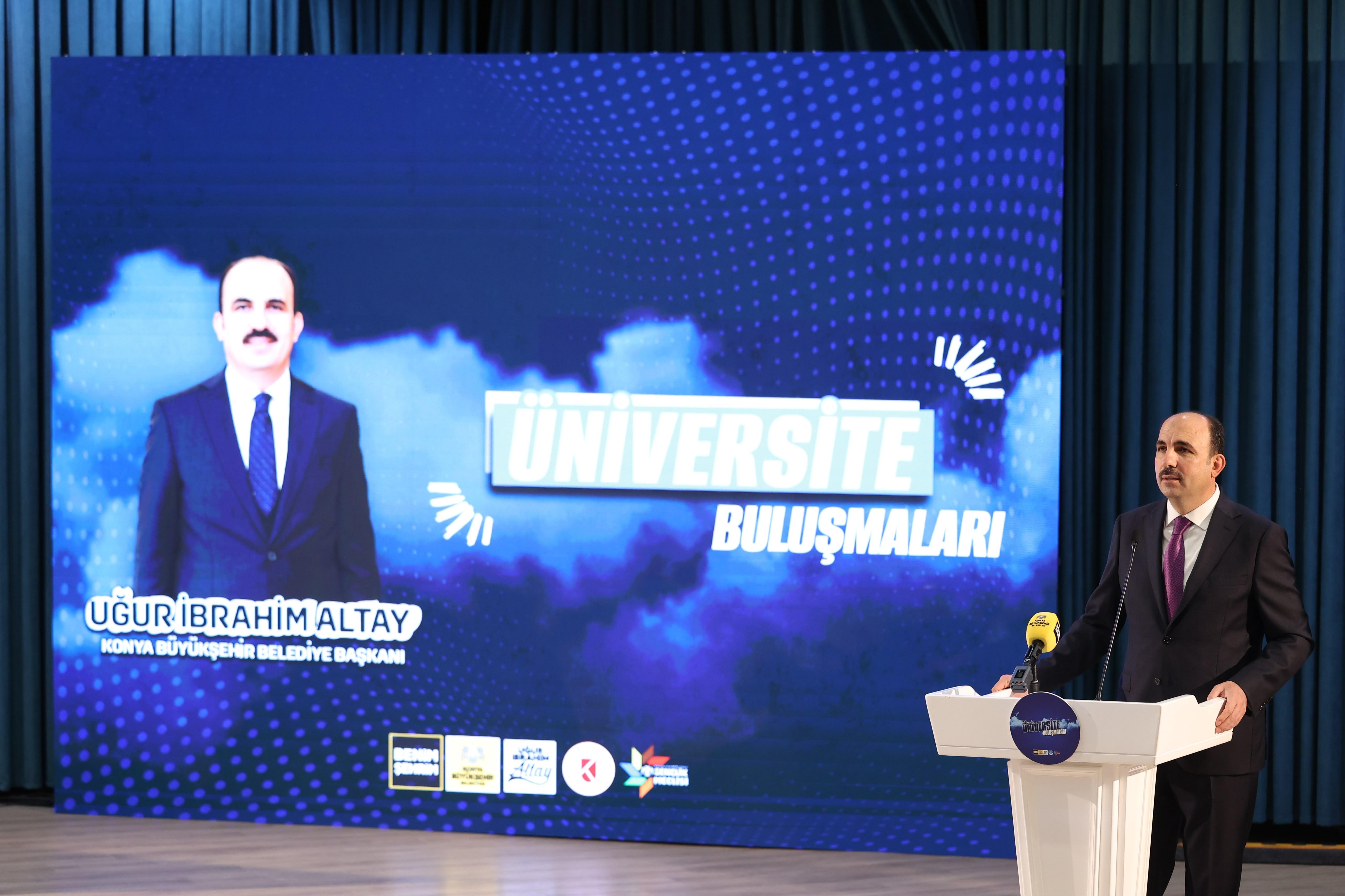 KTÜ ÖĞRENCİLERİYLE BULUŞAN BAŞKAN ALTAY: “ÜNİVERSİTELERİMİZE VE ÖĞRENCİLERİMİZE HER TÜRLÜ KATKIYI SUNUYORUZ”