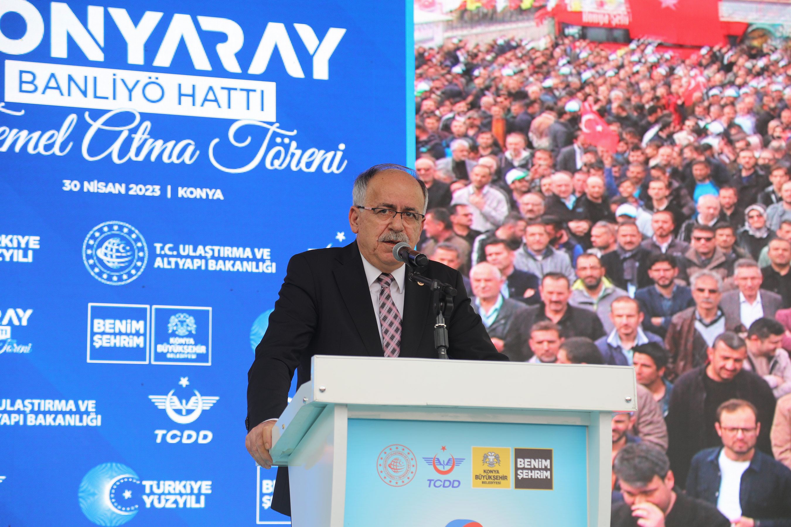Konya Şehir İçi Ulaşımında Tarihi Gün: KONYARAY Banliyö Hattının Temeli Atıldı