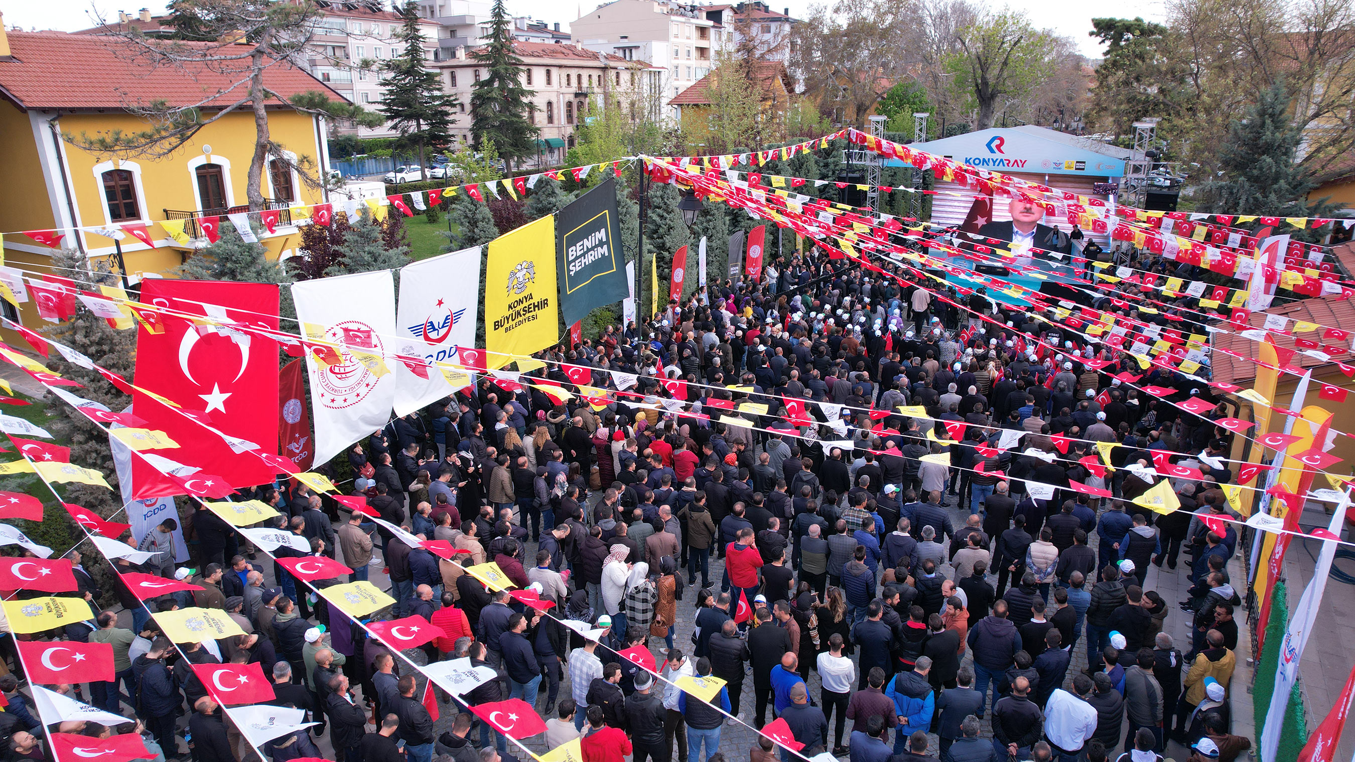 Konya Şehir İçi Ulaşımında Tarihi Gün: KONYARAY Banliyö Hattının Temeli Atıldı