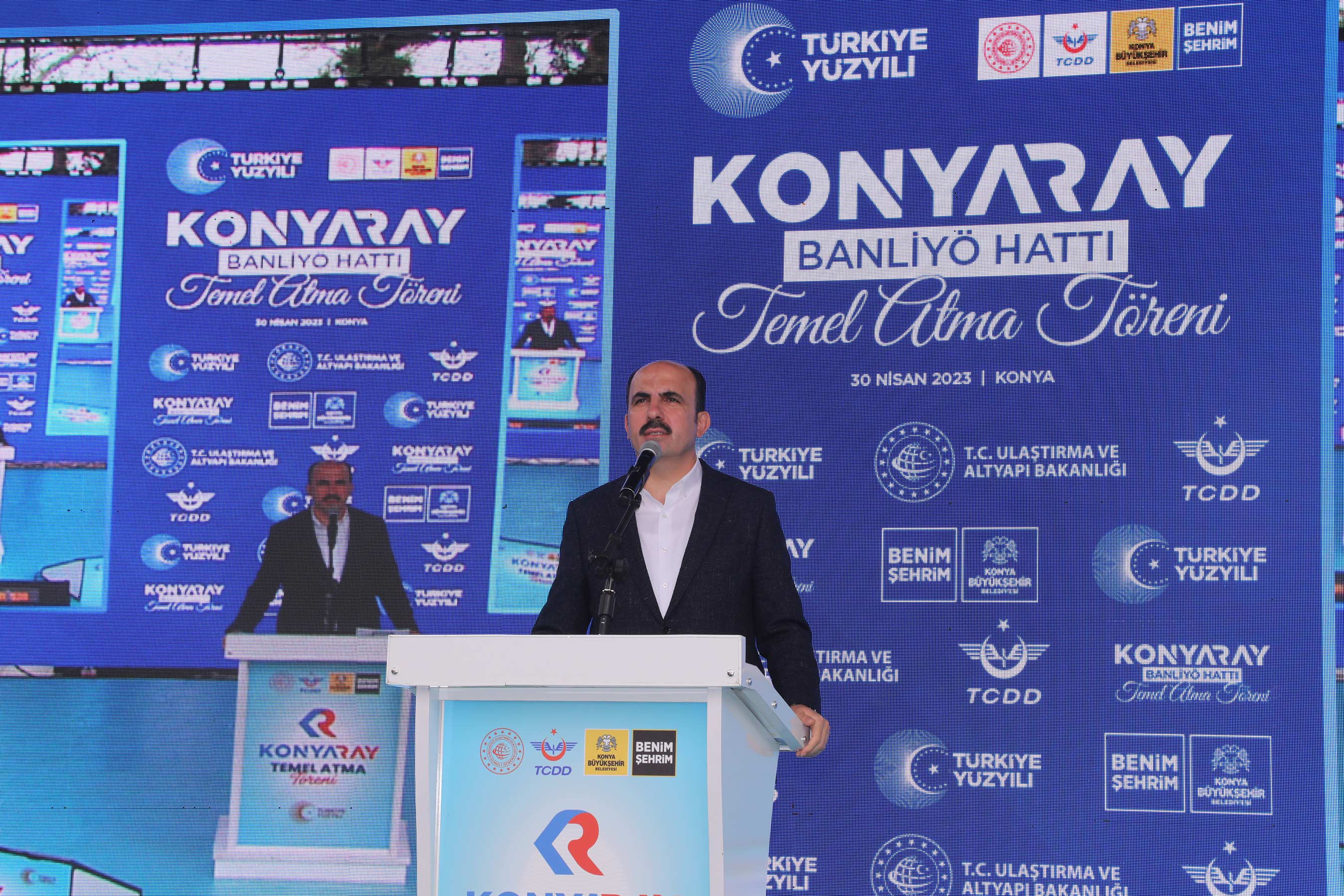 Konya Şehir İçi Ulaşımında Tarihi Gün: KONYARAY Banliyö Hattının Temeli Atıldı