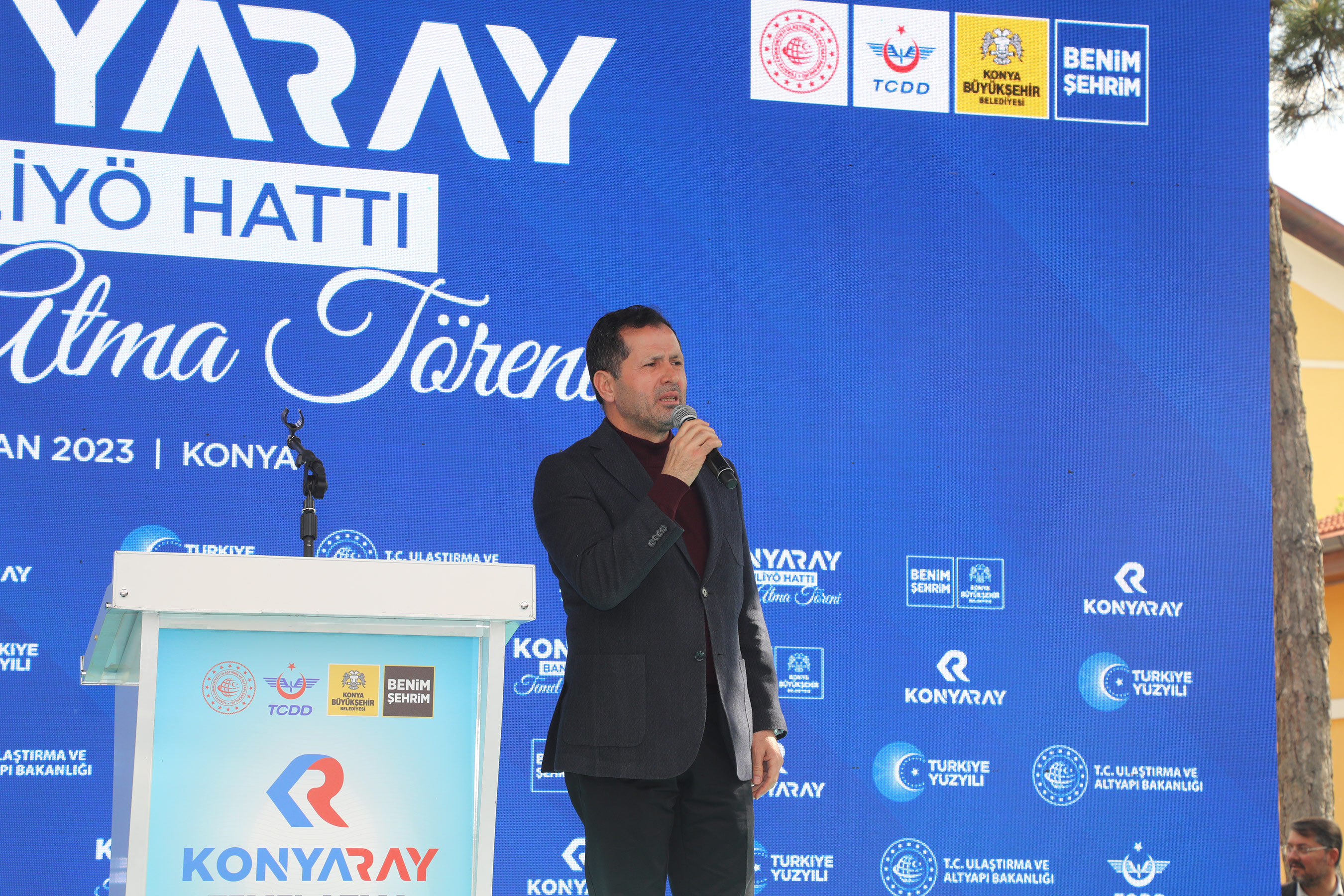 Konya Şehir İçi Ulaşımında Tarihi Gün: KONYARAY Banliyö Hattının Temeli Atıldı