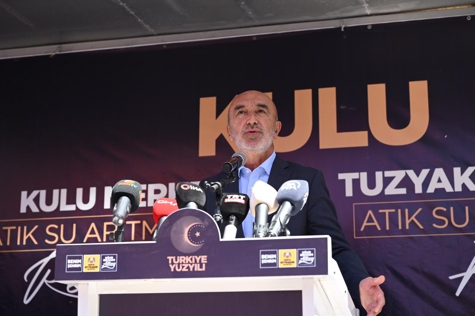 Sağlık Bakanı Koca Kulu’da Büyükşehir’in Yaptığı Atık Su Arıtma Tesislerinin Açılışını Yaptı