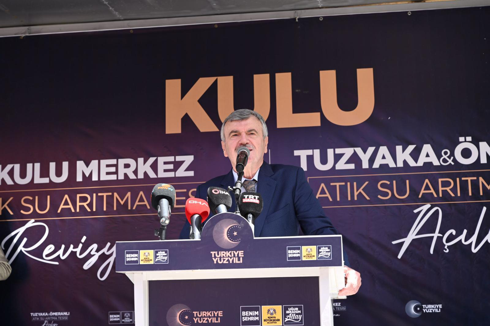 Sağlık Bakanı Koca Kulu’da Büyükşehir’in Yaptığı Atık Su Arıtma Tesislerinin Açılışını Yaptı