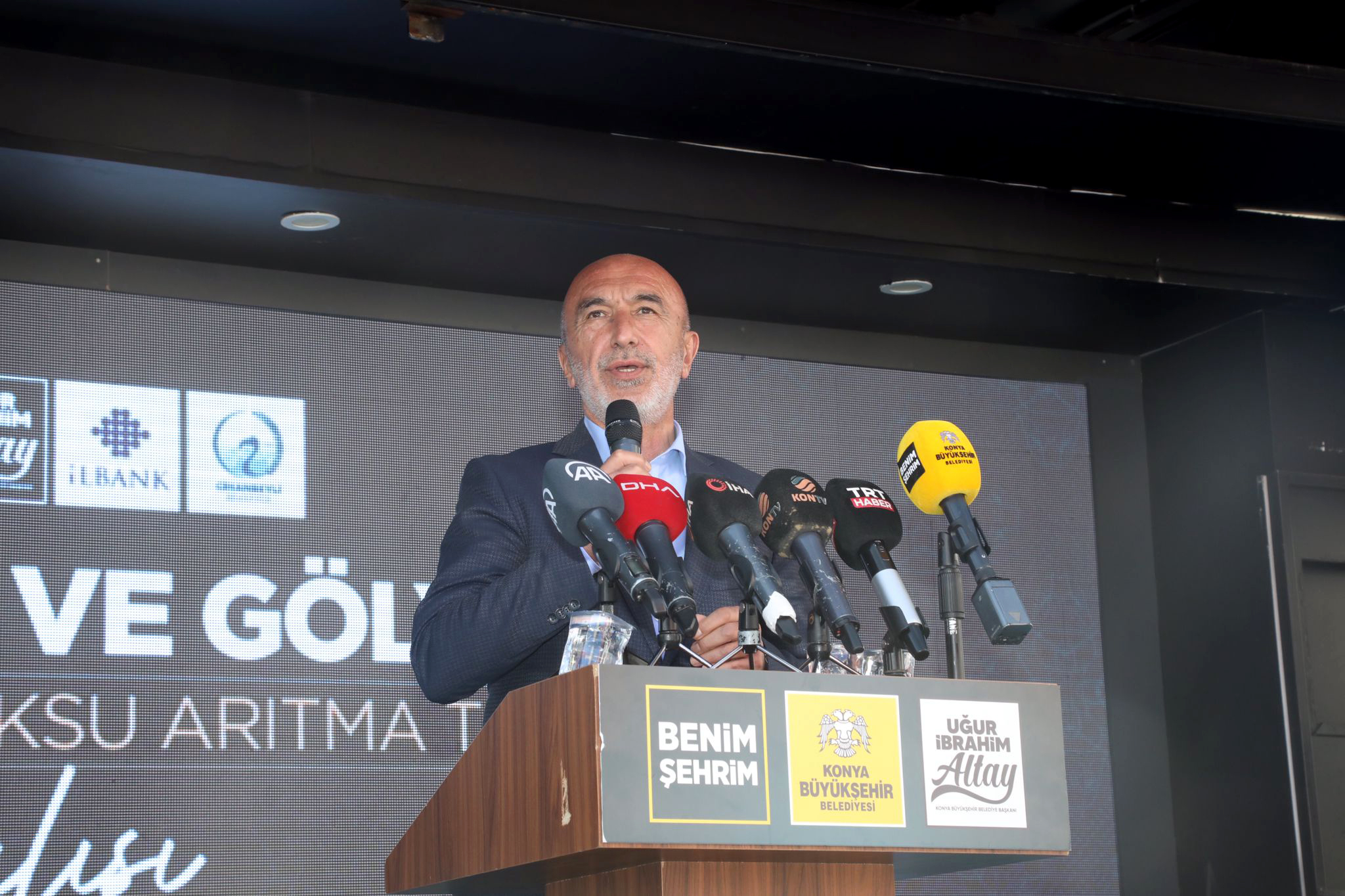 Sağlık Bakanı Koca Büyükşehir'in Cihanbeyli ve Gölyazı Atık Su Arıtma Tesislerini Açtı