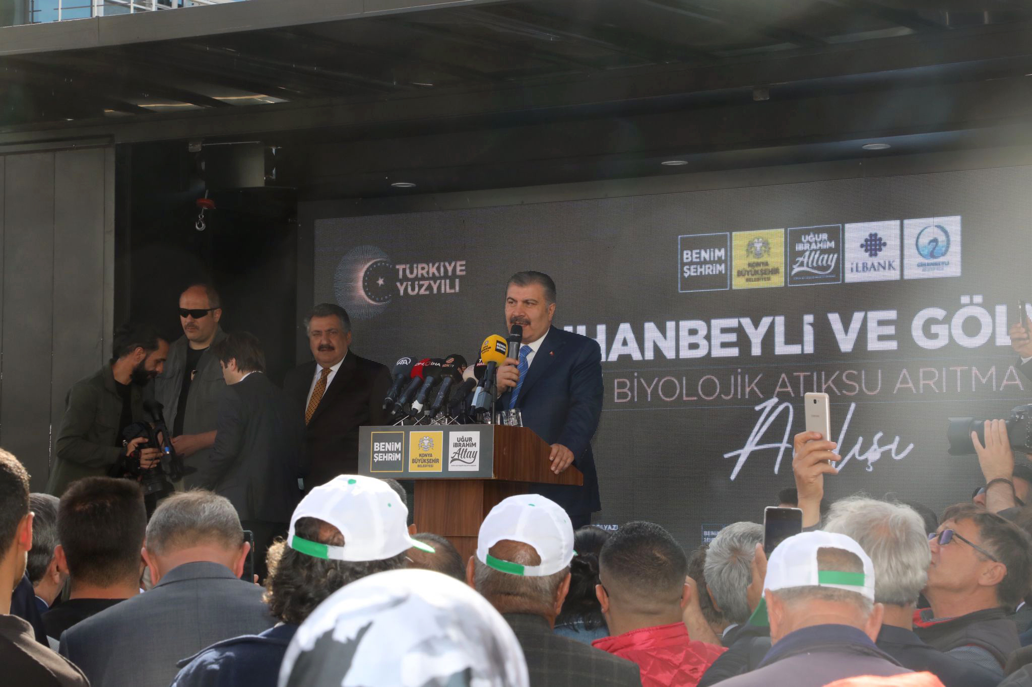 Sağlık Bakanı Koca Büyükşehir'in Cihanbeyli ve Gölyazı Atık Su Arıtma Tesislerini Açtı