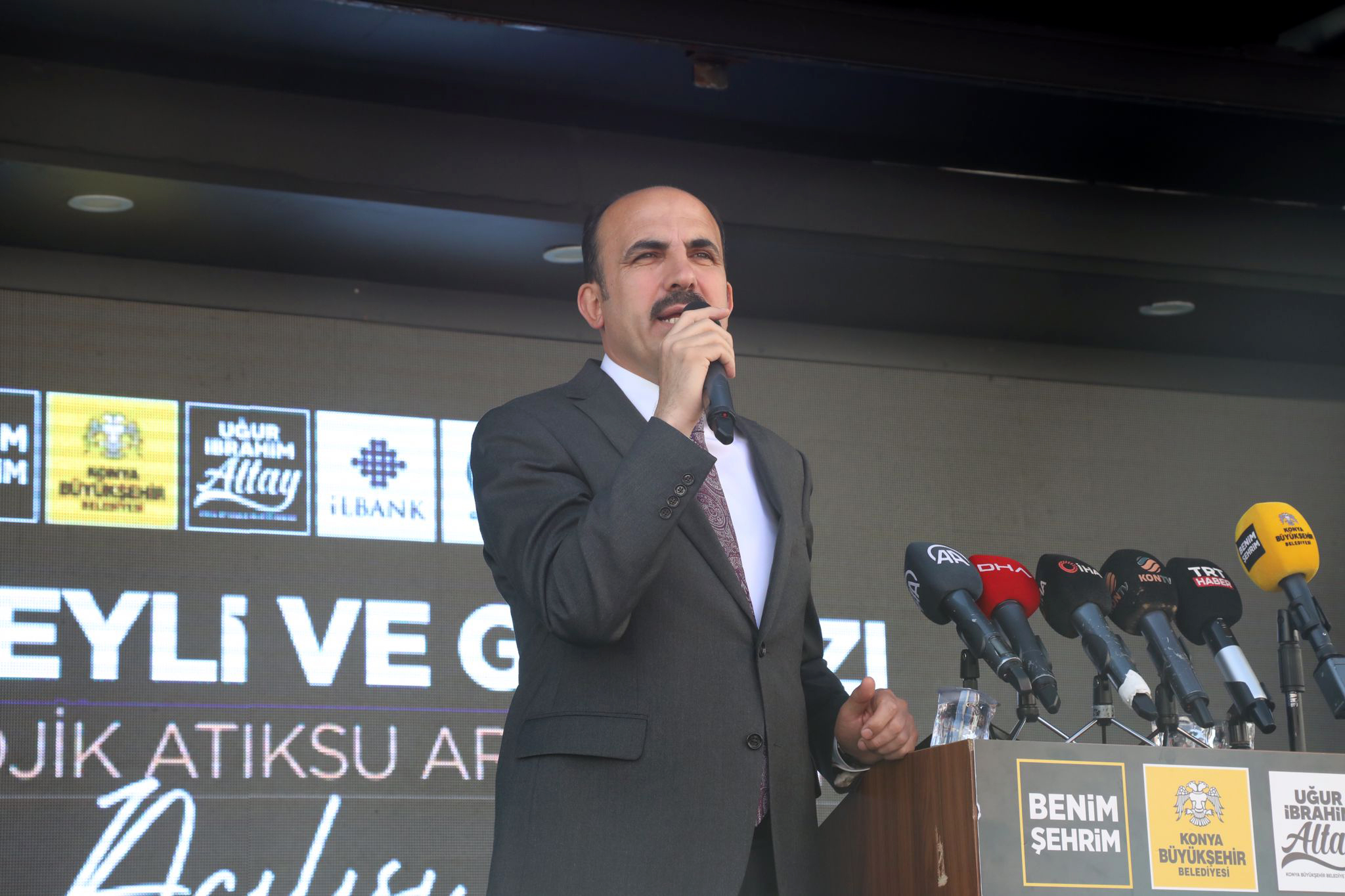 Sağlık Bakanı Koca Büyükşehir'in Cihanbeyli ve Gölyazı Atık Su Arıtma Tesislerini Açtı