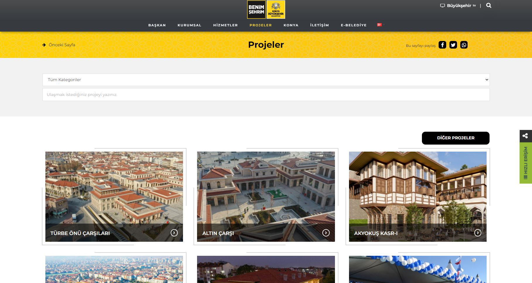 Konya Büyükşehir Belediyesi Kurumsal Web Sitesi Yenilendi