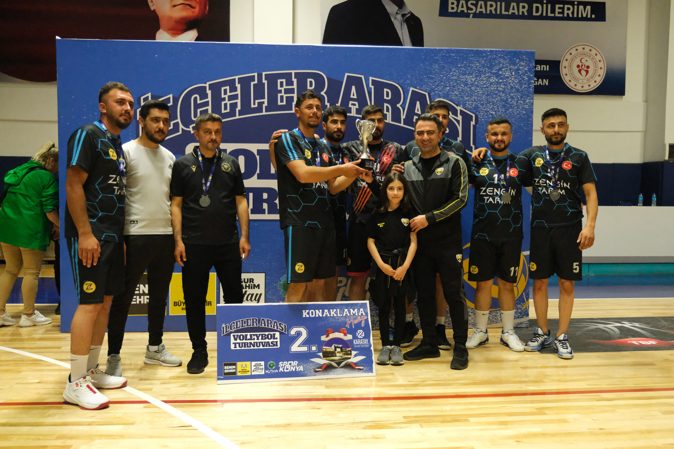 KONYA BÜYÜKŞEHİR’İN İLÇELER ARASI VOLEYBOL TURNUVASI’NDA ŞAMPİYON ÇUMRA OLDU