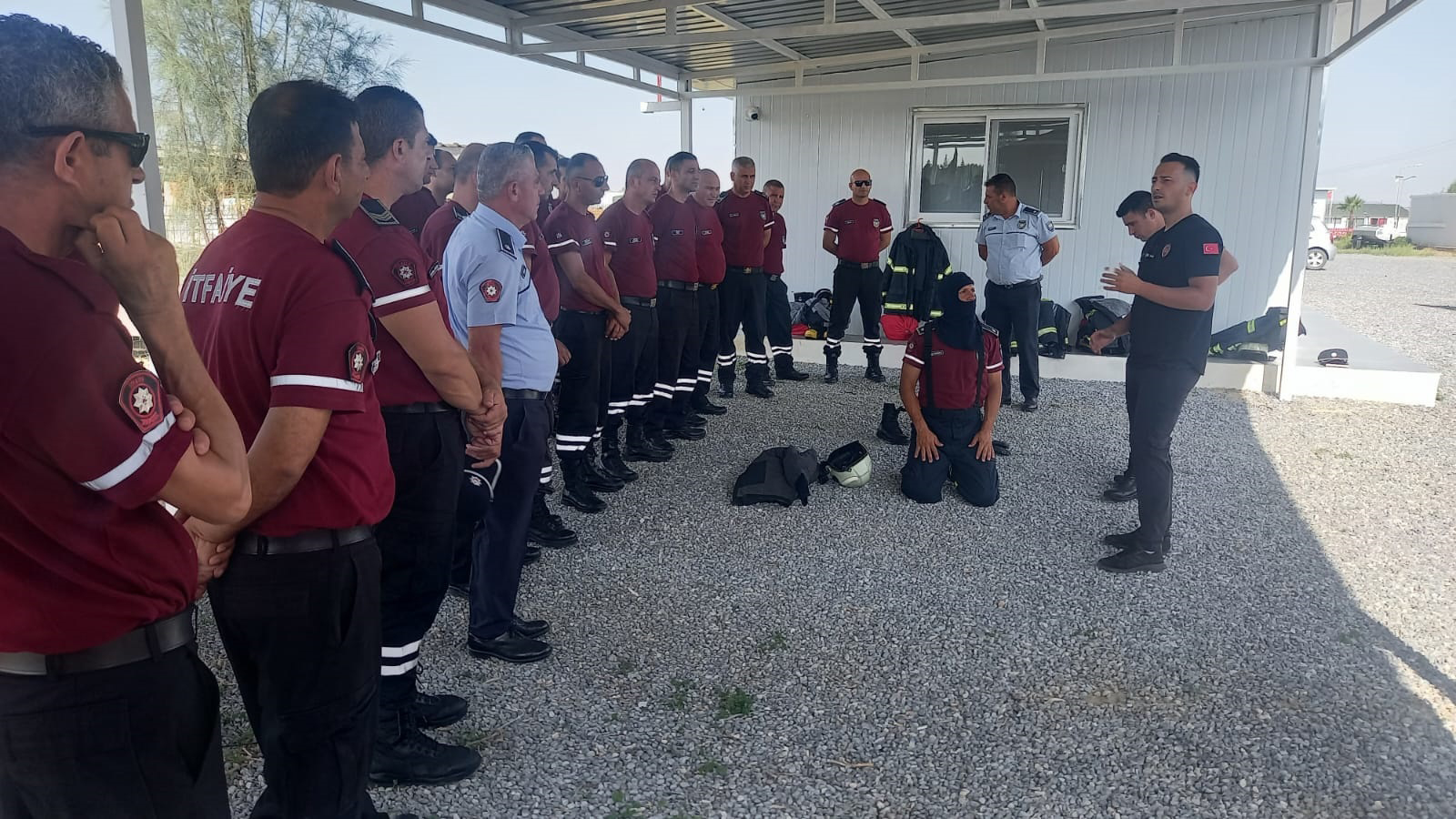 KONYA BÜYÜKŞEHİR İTFAİYESİ KKTC GENEL KUVVETLER KOMUTANLIĞI İTFAİYE PERSONELİNE EĞİTİM VERDİ