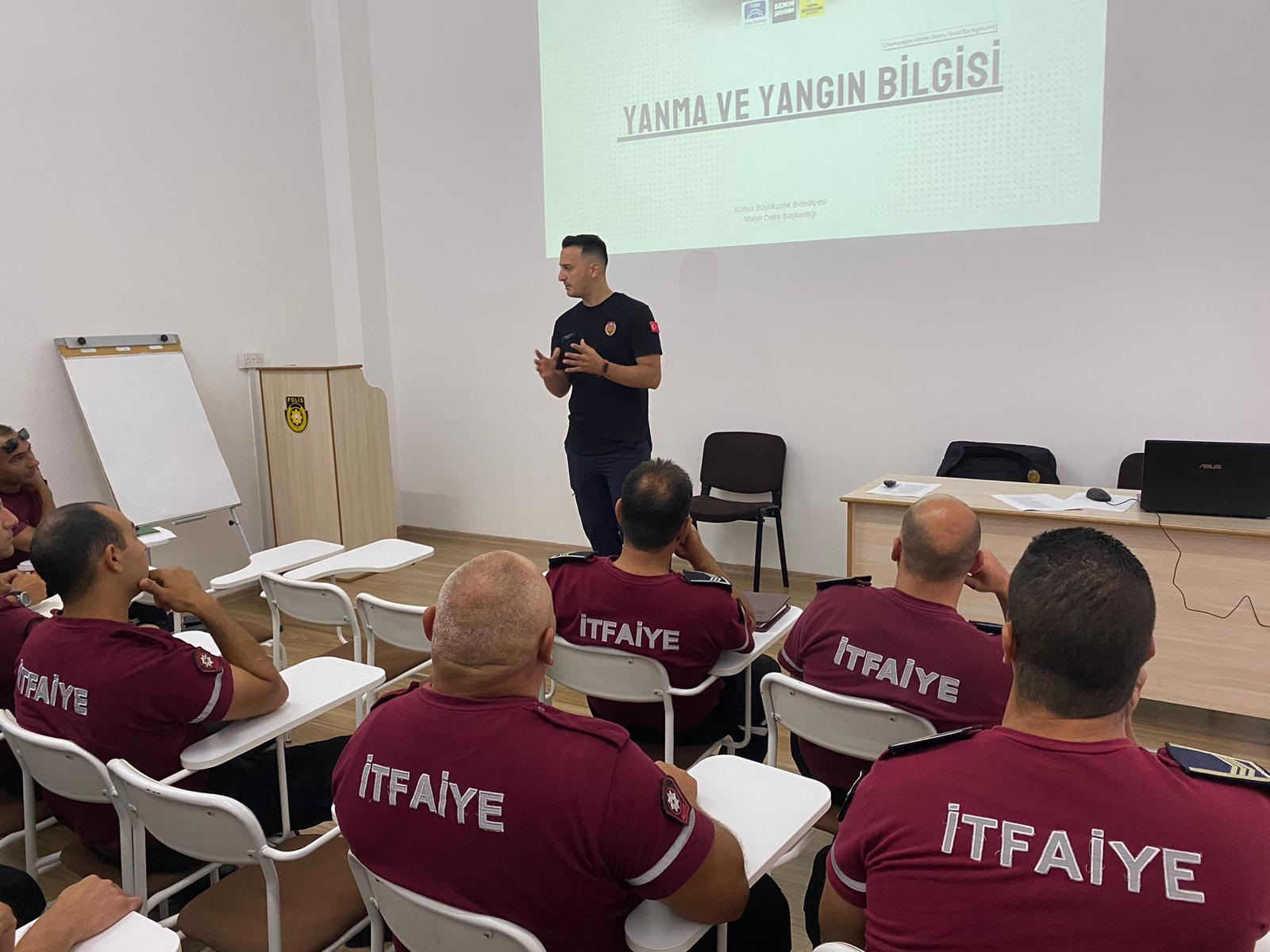 KONYA BÜYÜKŞEHİR İTFAİYESİ KKTC GENEL KUVVETLER KOMUTANLIĞI İTFAİYE PERSONELİNE EĞİTİM VERDİ