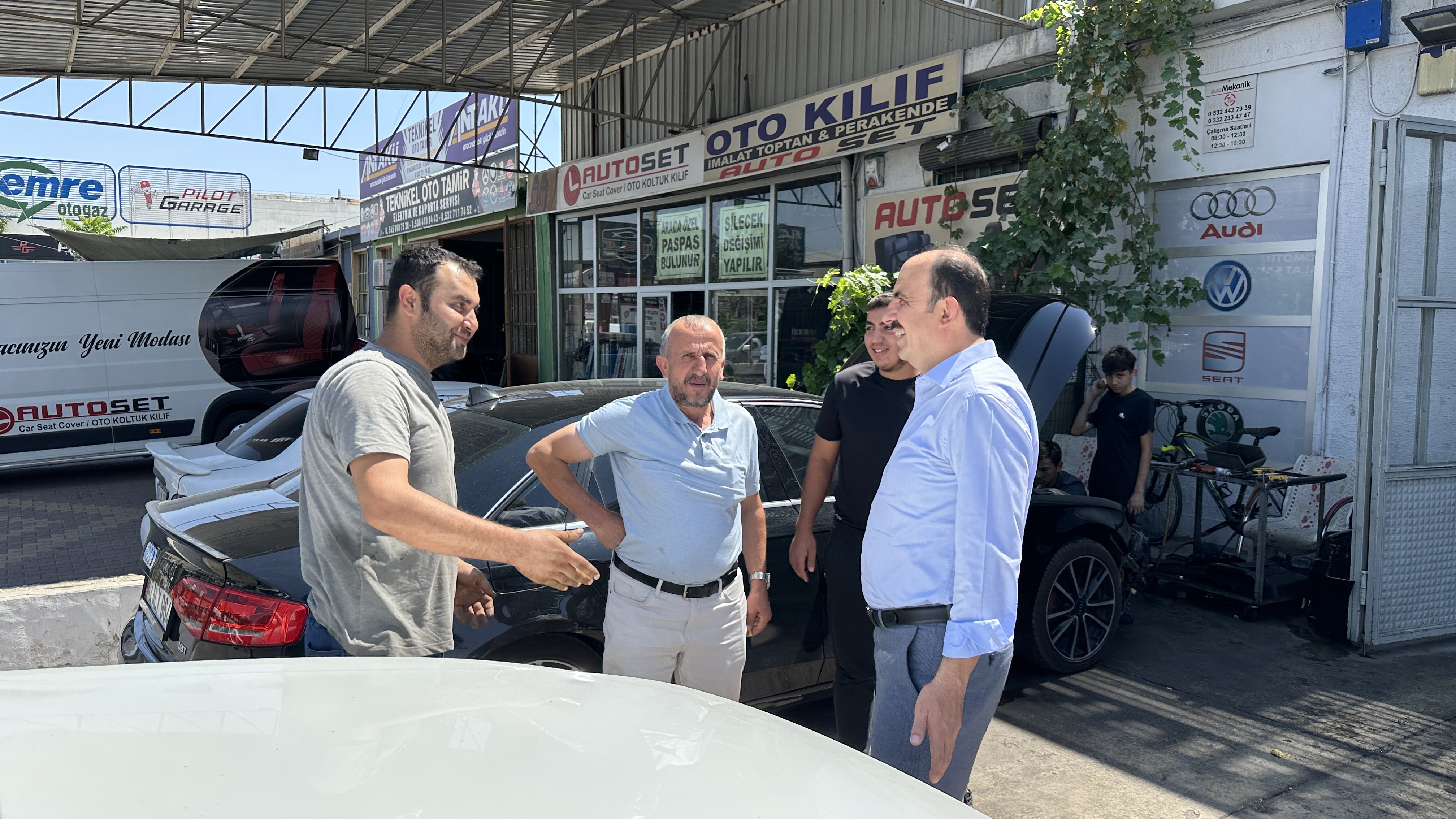 BAŞKAN ALTAY KARATAY SANAYİ ESNAFINI ZİYARET ETTİ