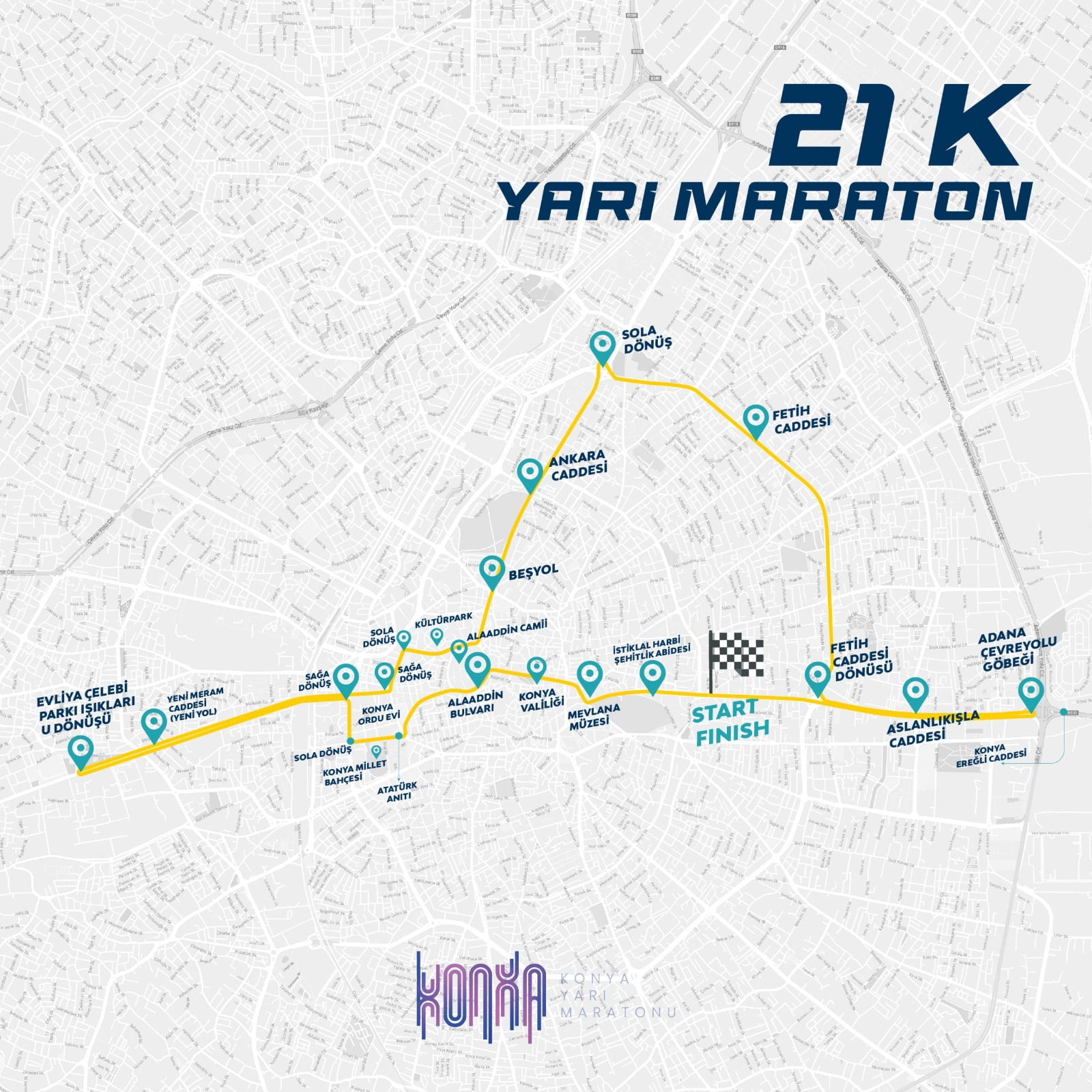 ULUSLARARASI KONYA YARI MARATONU’NA KAYITLAR BAŞLADI