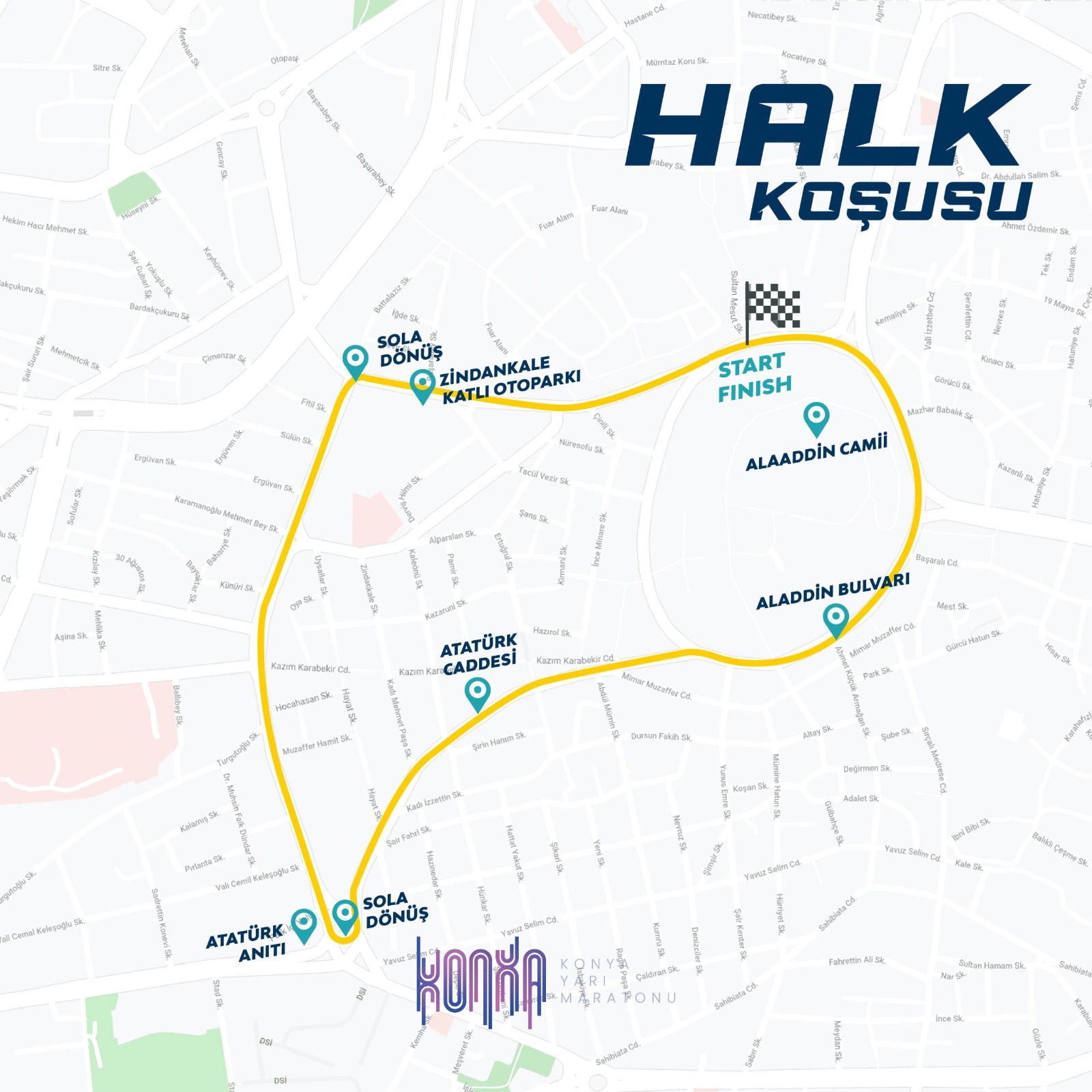 ULUSLARARASI KONYA YARI MARATONU’NA KAYITLAR BAŞLADI