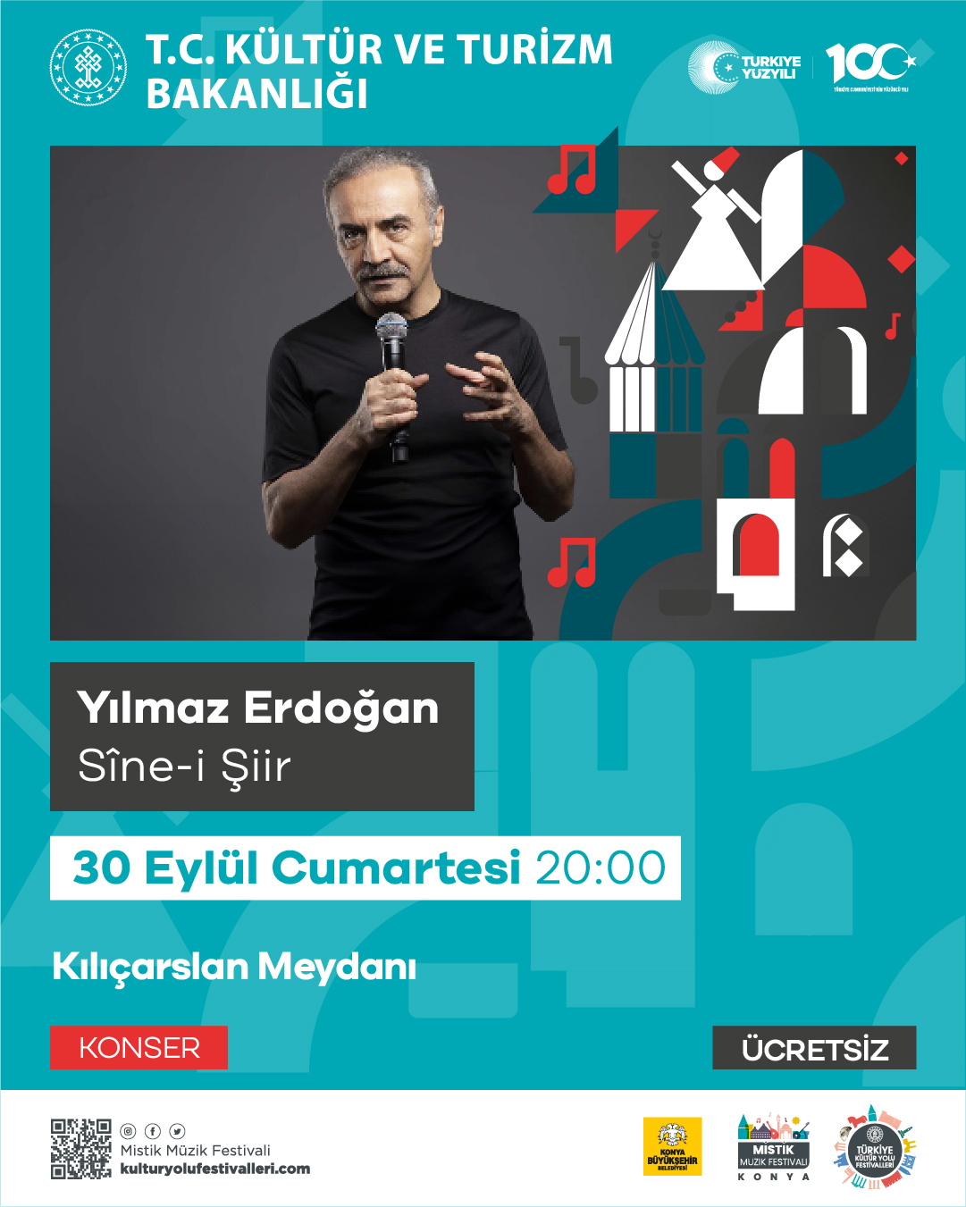 KÜLTÜR YOLU FESTİVALİ KAPSAMINDA ULUSLARARASI KONYA MİSTİK MÜZİK FESTİVALİ BAŞLIYOR