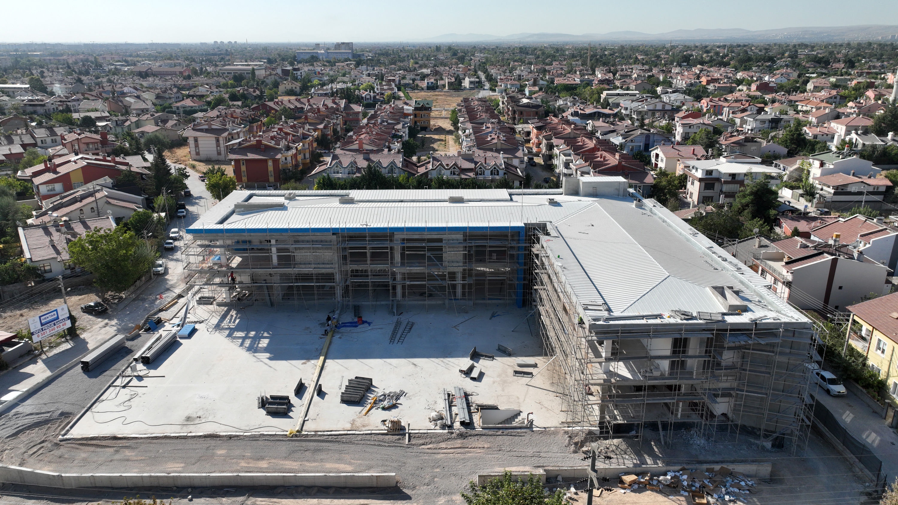 BAŞKAN ALTAY VE BAŞKAN KAVUŞ YAKA SOSYAL TESİSLERİ İNŞAATINI İNCELEDİ